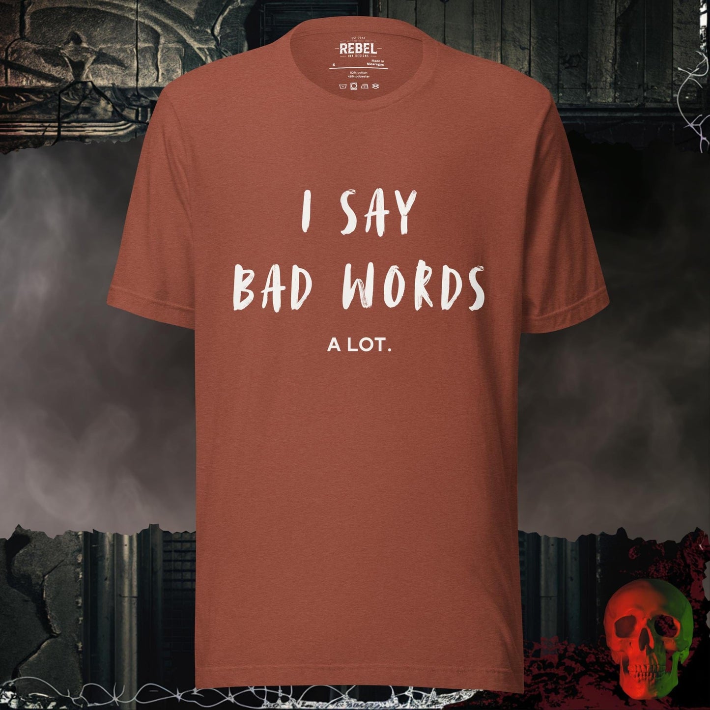 T-Shirt Heather Clay / S I Say Bad Words Tee