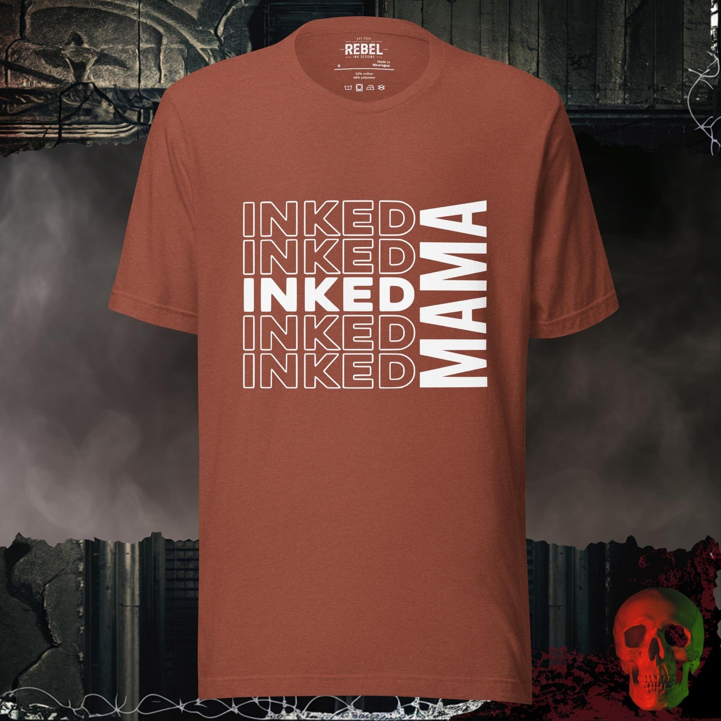 T-Shirt Heather Clay / S Inked Mamma Tee