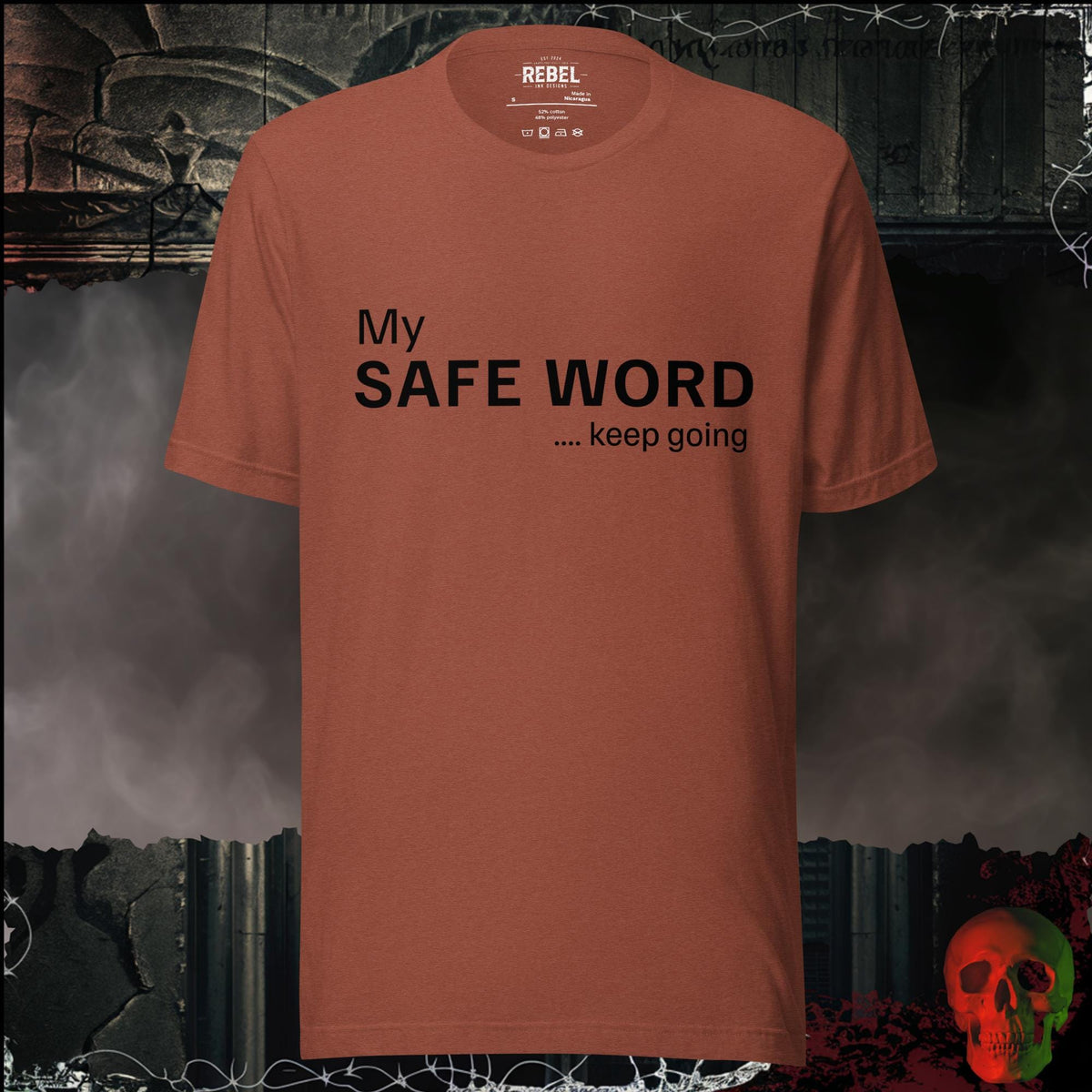 T-Shirt Heather Clay / S My Safe Word Funny Graphic Tee | Rebel Ink Designs