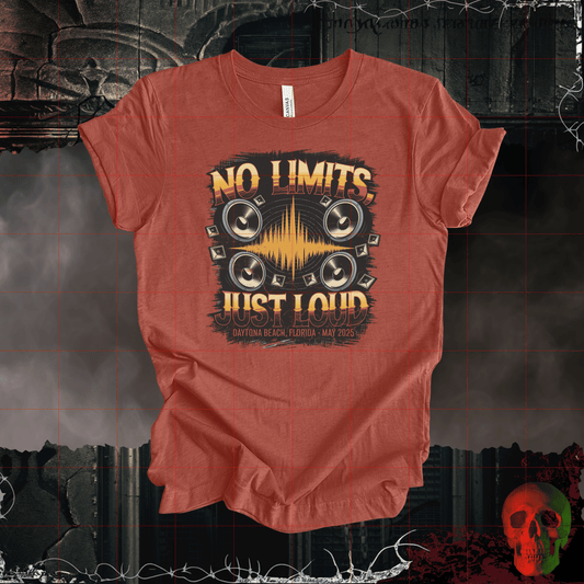 T-Shirt Heather Clay / S No Limits Just Loud Tee