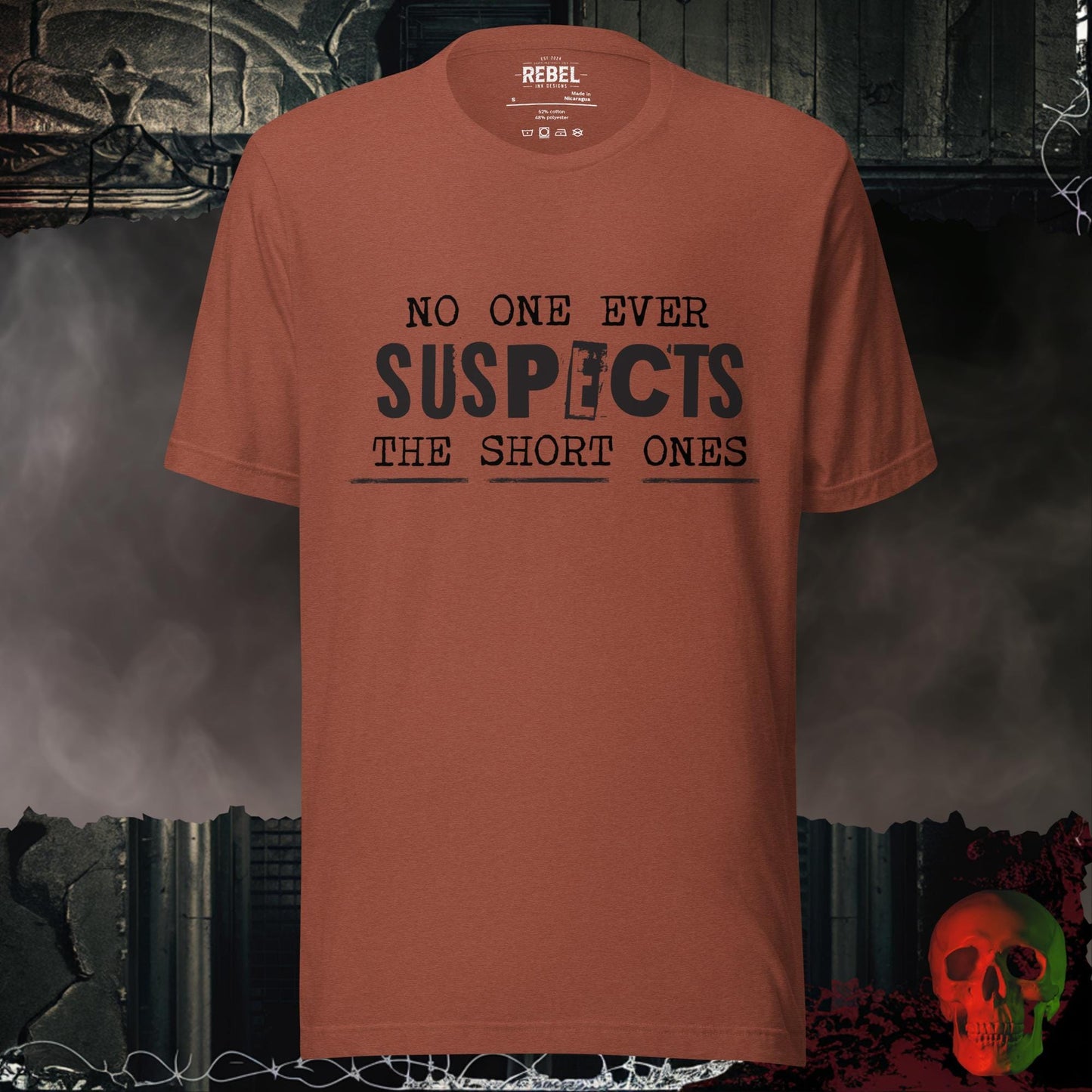 T-Shirt Heather Clay / S No One Ever Suspects Tee