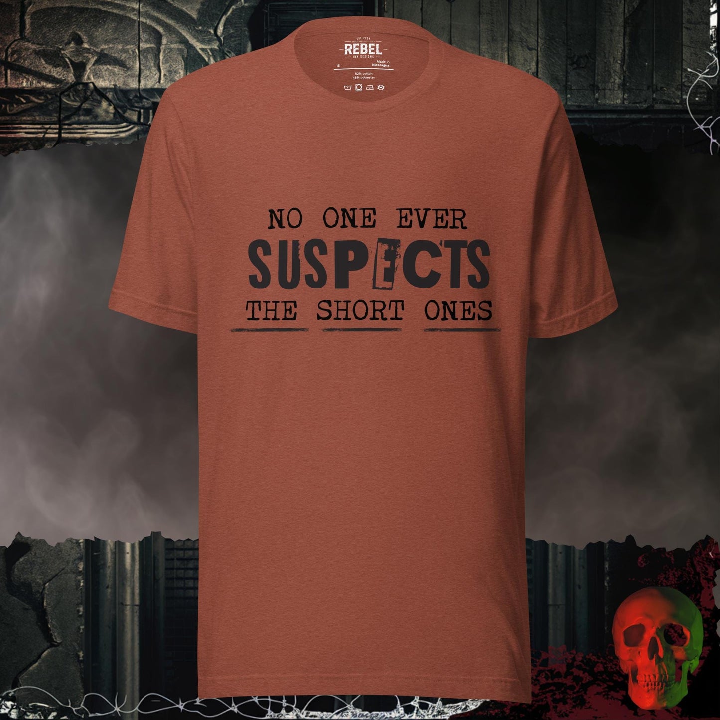 T-Shirt Heather Clay / S No One Ever Suspects Tee