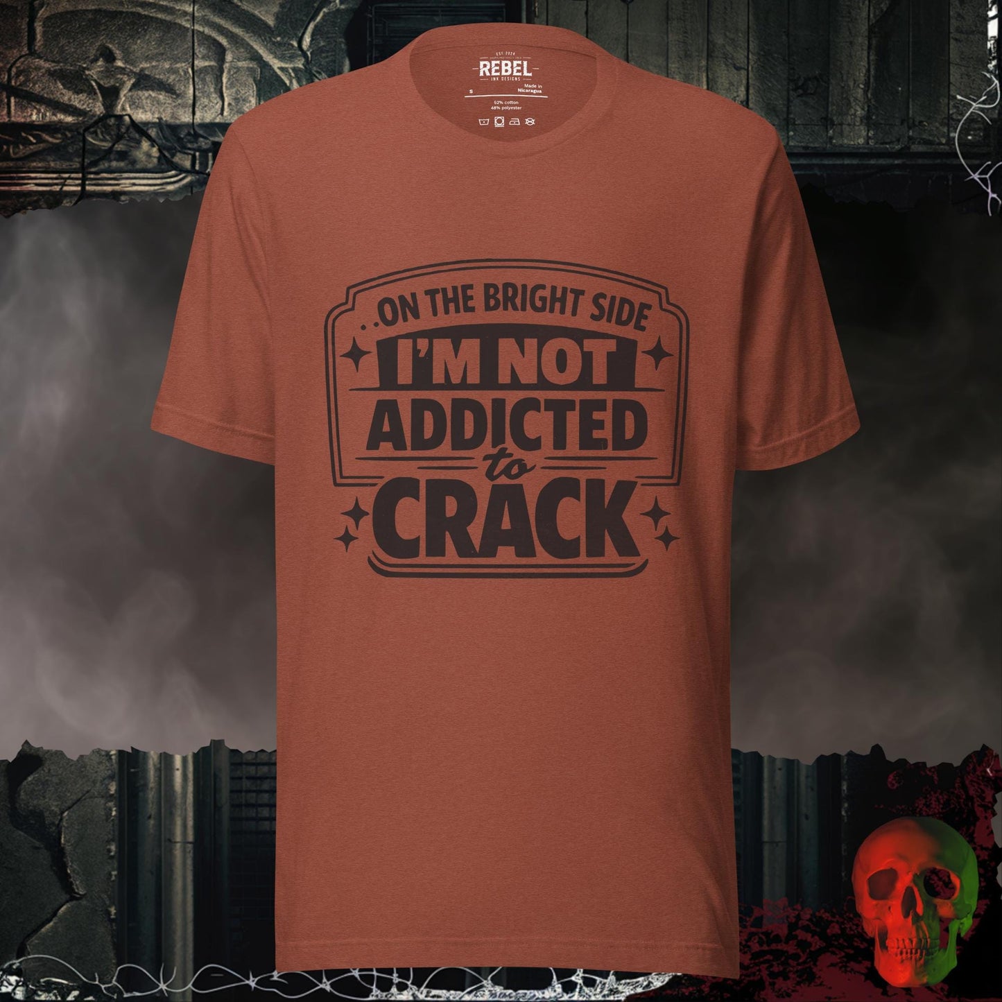 T-Shirt Heather Clay / S Not Addicted to Cr@ck Tee