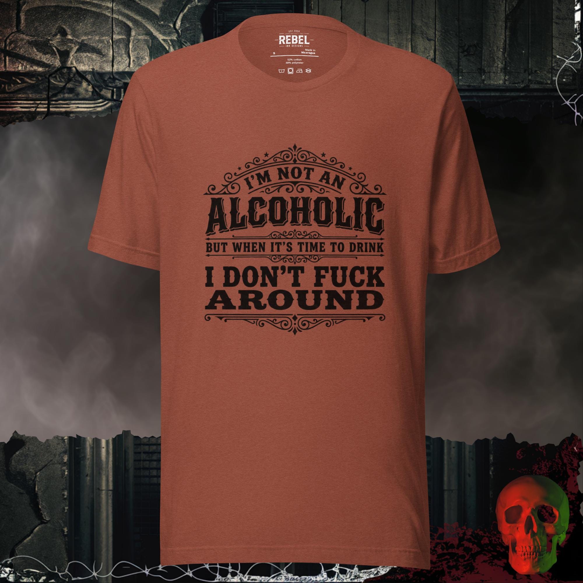 T-Shirt Heather Clay / S Not an Alcoholic But... Tee