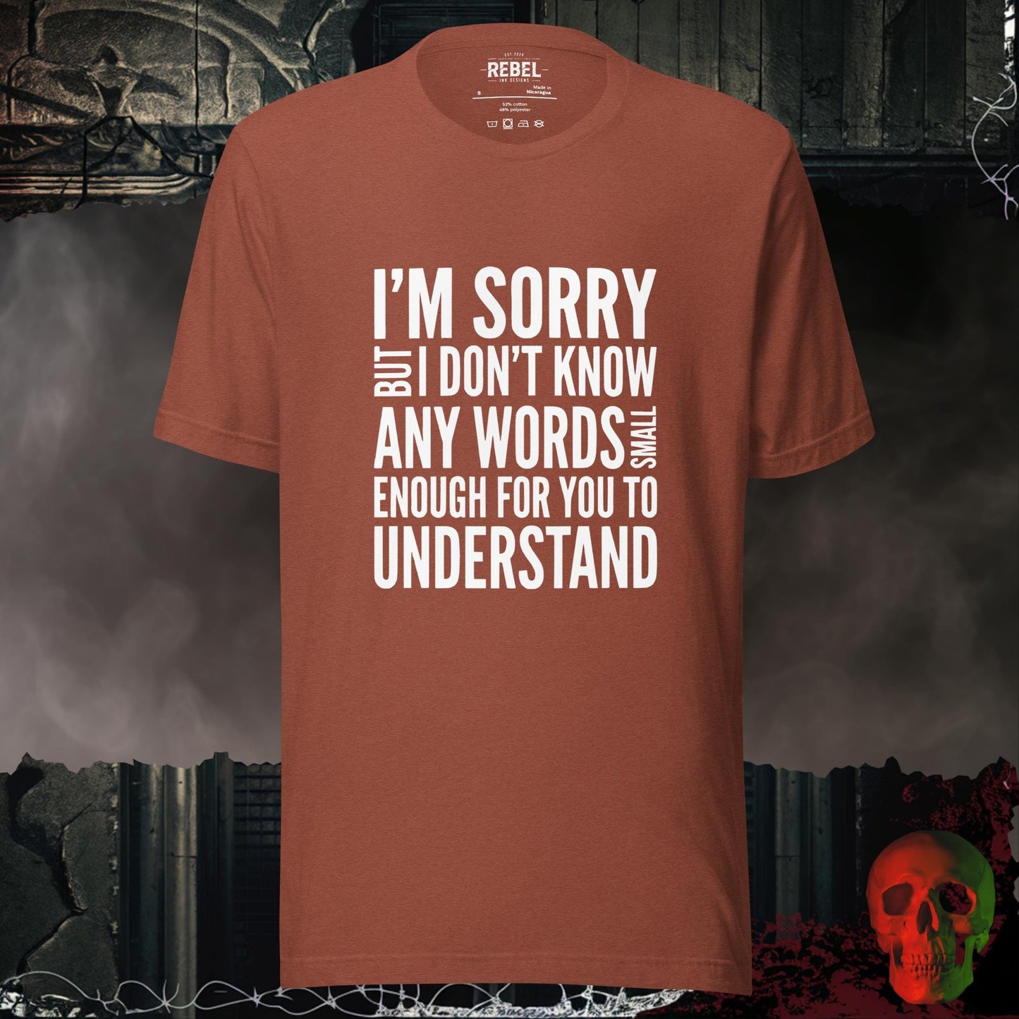T-Shirt Heather Clay / S Not Enough Small Words T-Shirt