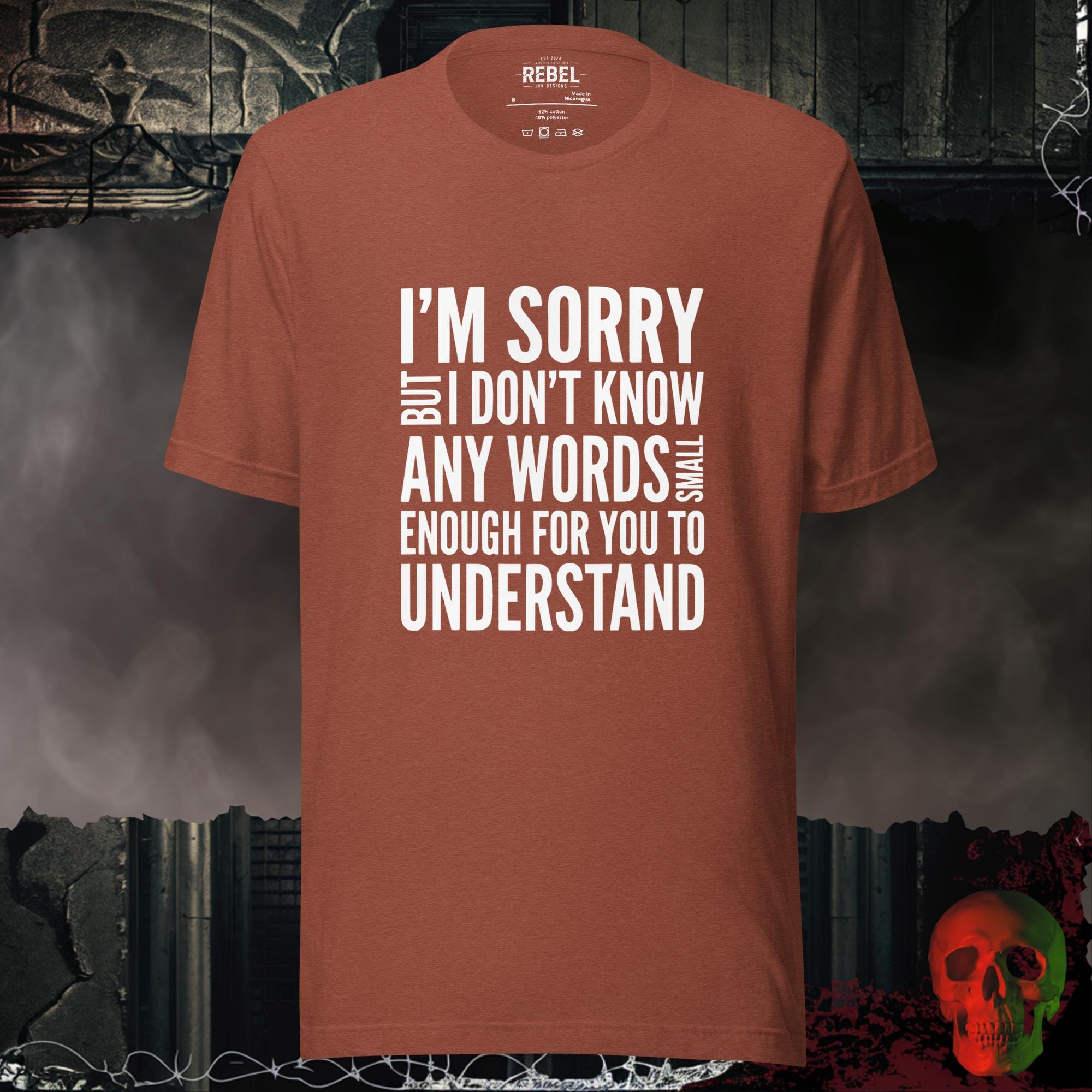 T-Shirt Heather Clay / S Not Enough Small Words T-Shirt