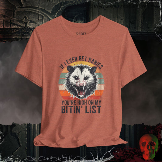 T-Shirt Heather Clay / S Rabid Revenge – Bitin’ List Tee