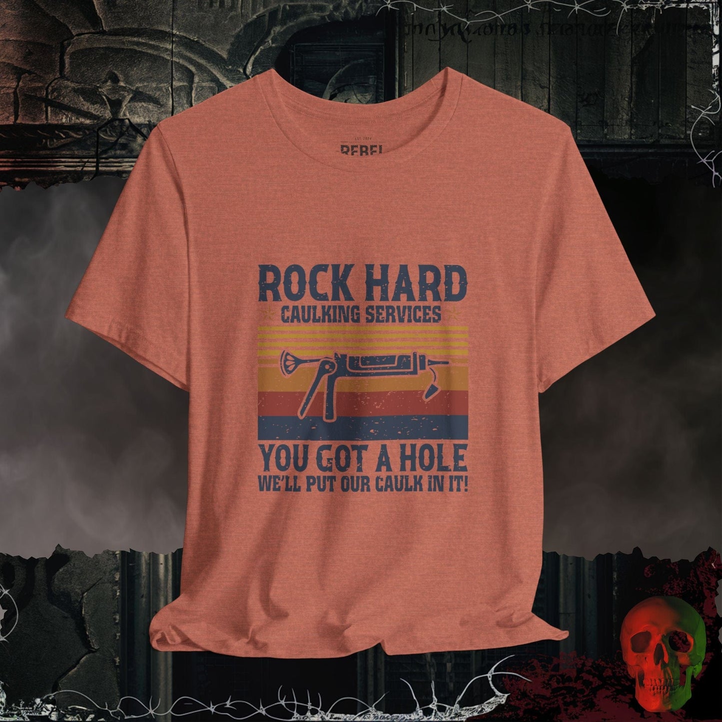 T-Shirt Heather Clay / S Rock Hard Caulking Tee