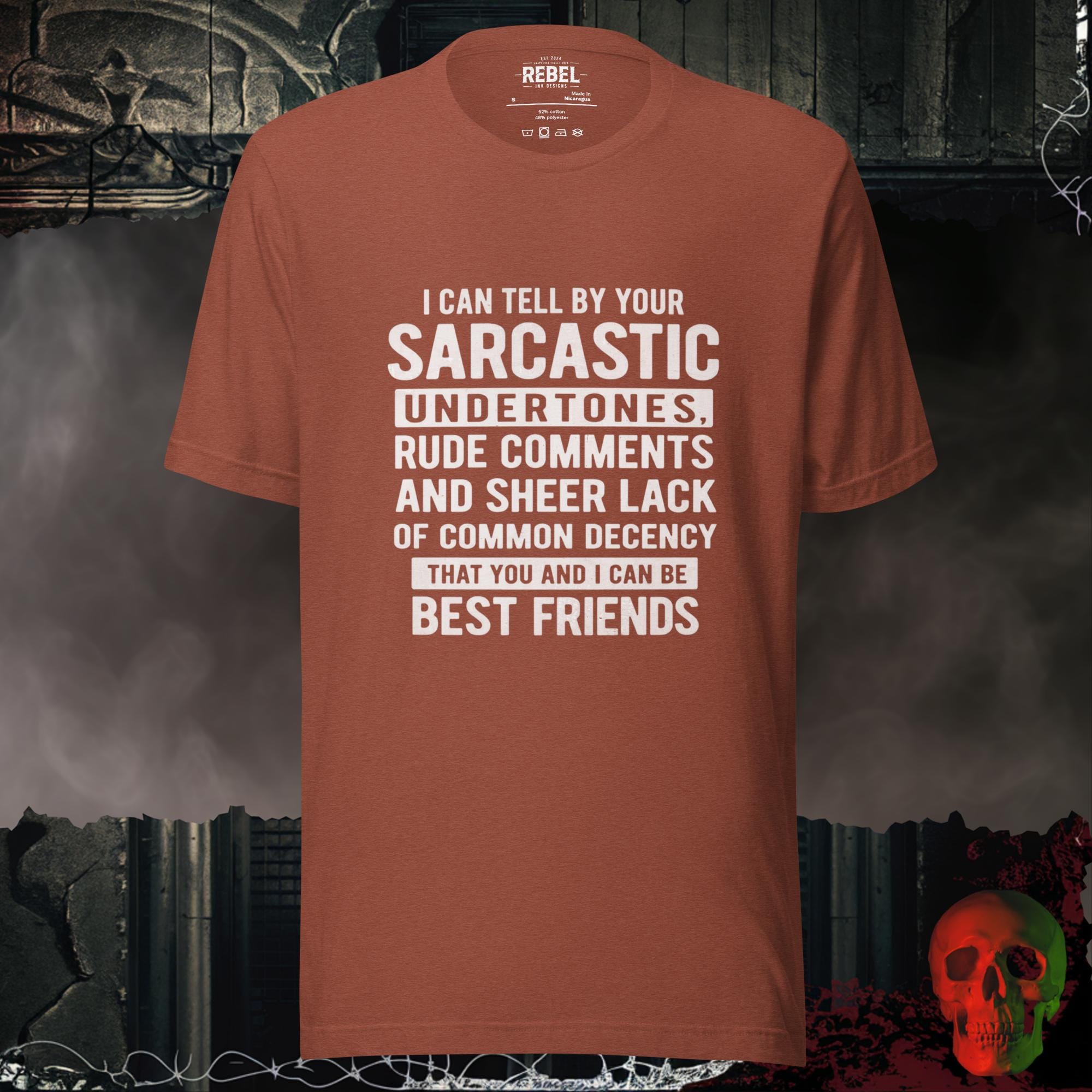 T-Shirt Heather Clay / S Sarcastic Undertone Friendship Tee