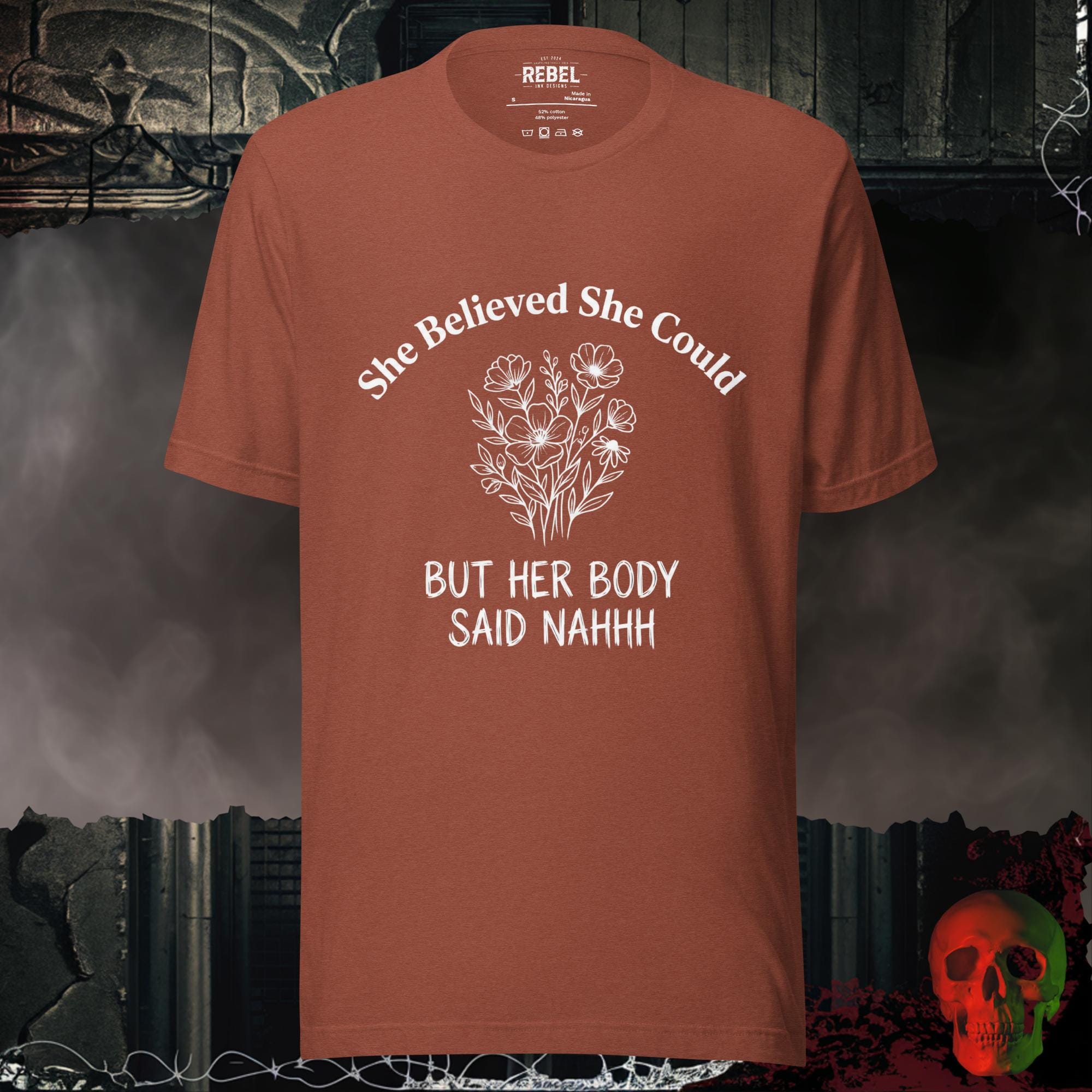 T-Shirt Heather Clay / S She Believed She Could Tee