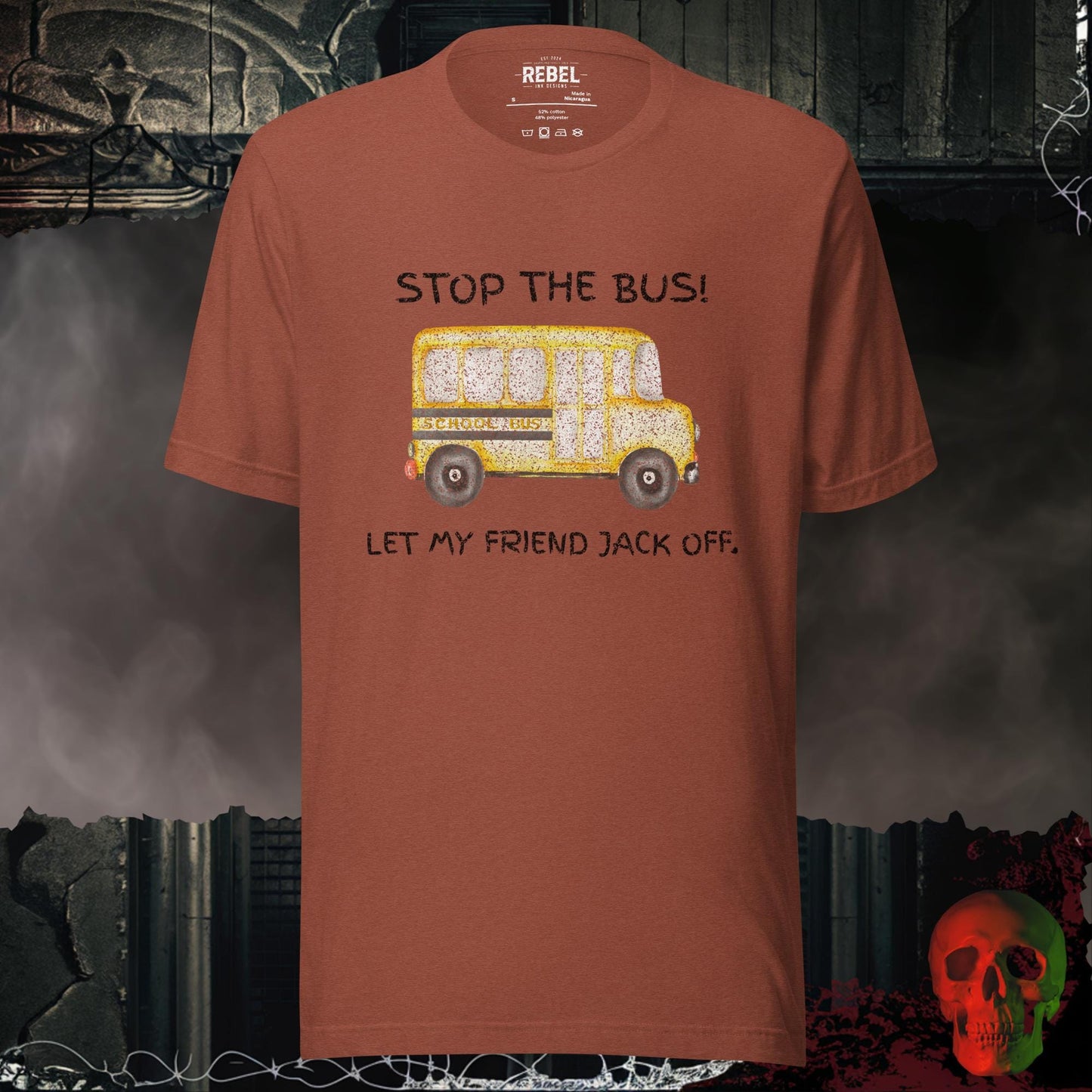 T-Shirt Heather Clay / S Stop The Bus Tee