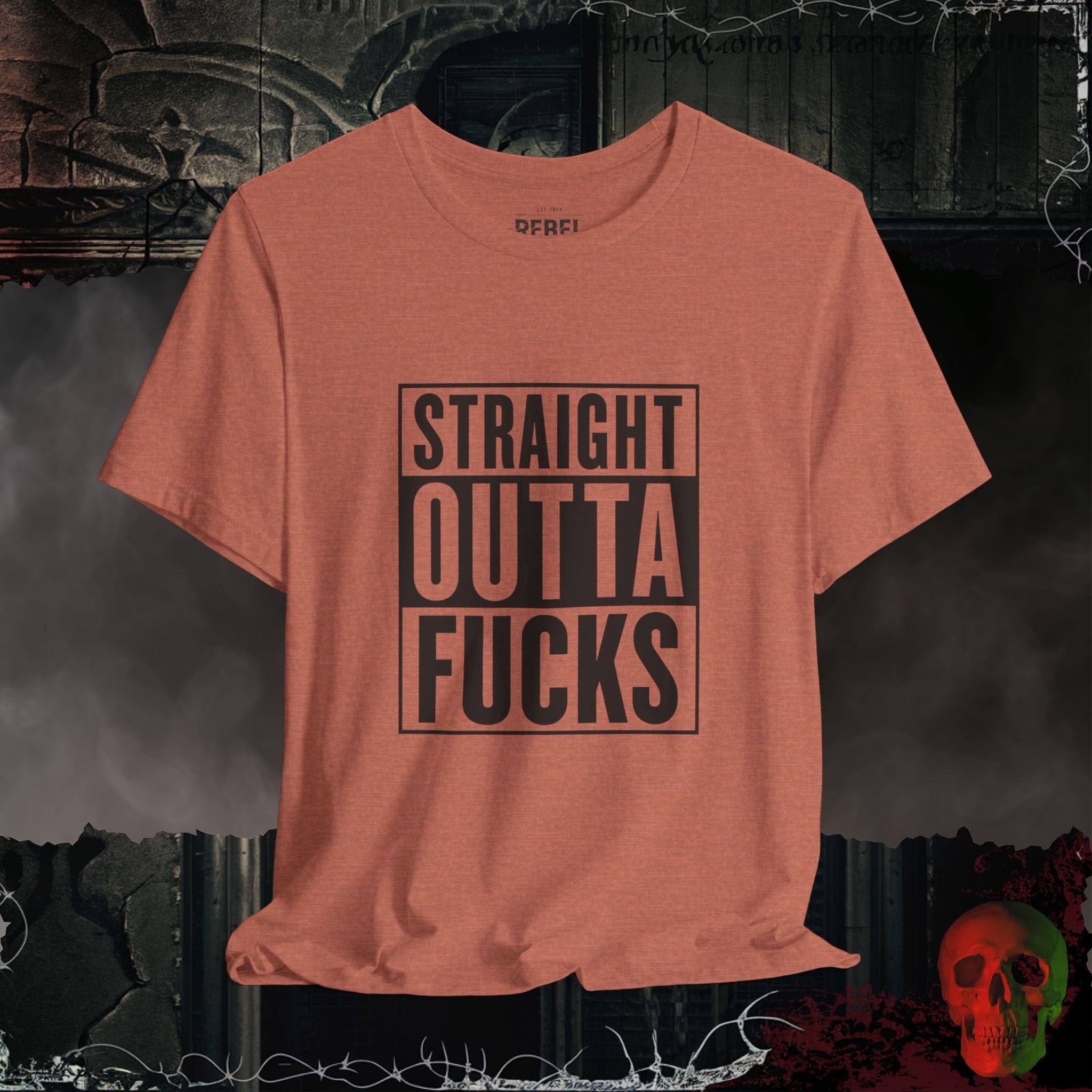 T-Shirt Heather Clay / S Straight Outta F*cks T-Shirt