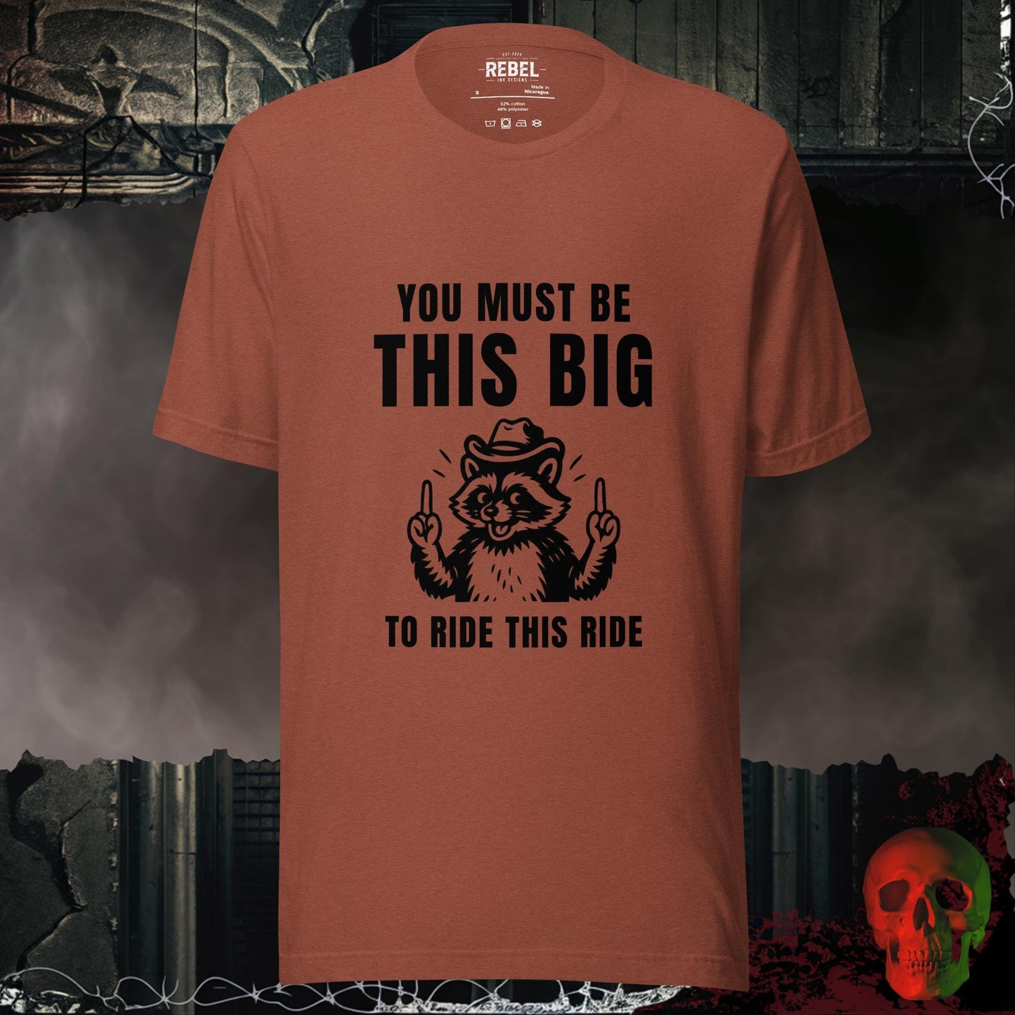 T-Shirt Heather Clay / S This Big To Ride This Ride Tee