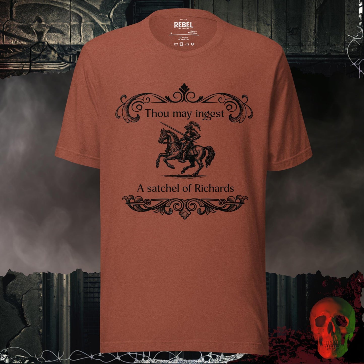 T-Shirt Heather Clay / S Thou May Ingest a Satchel of Richards