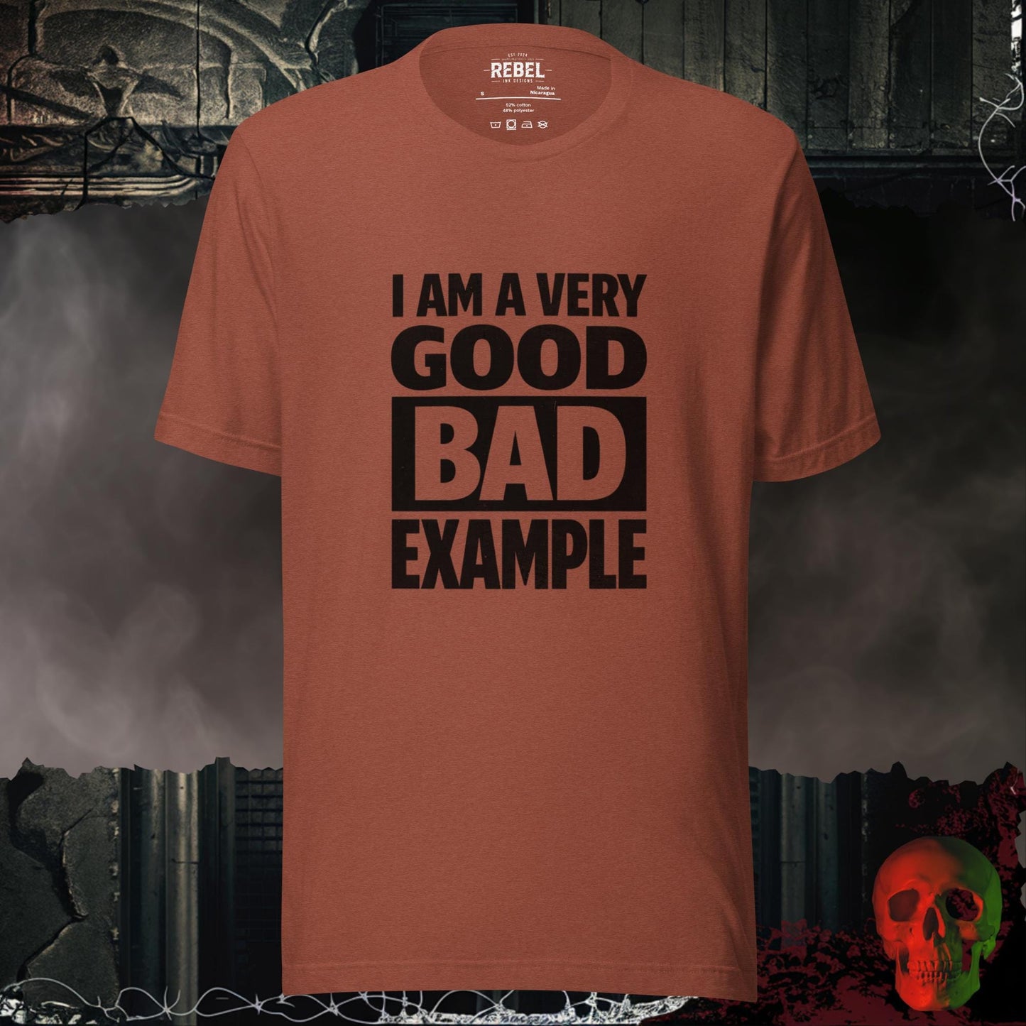 T-Shirt Heather Clay / S Very Good Bad Example Tee