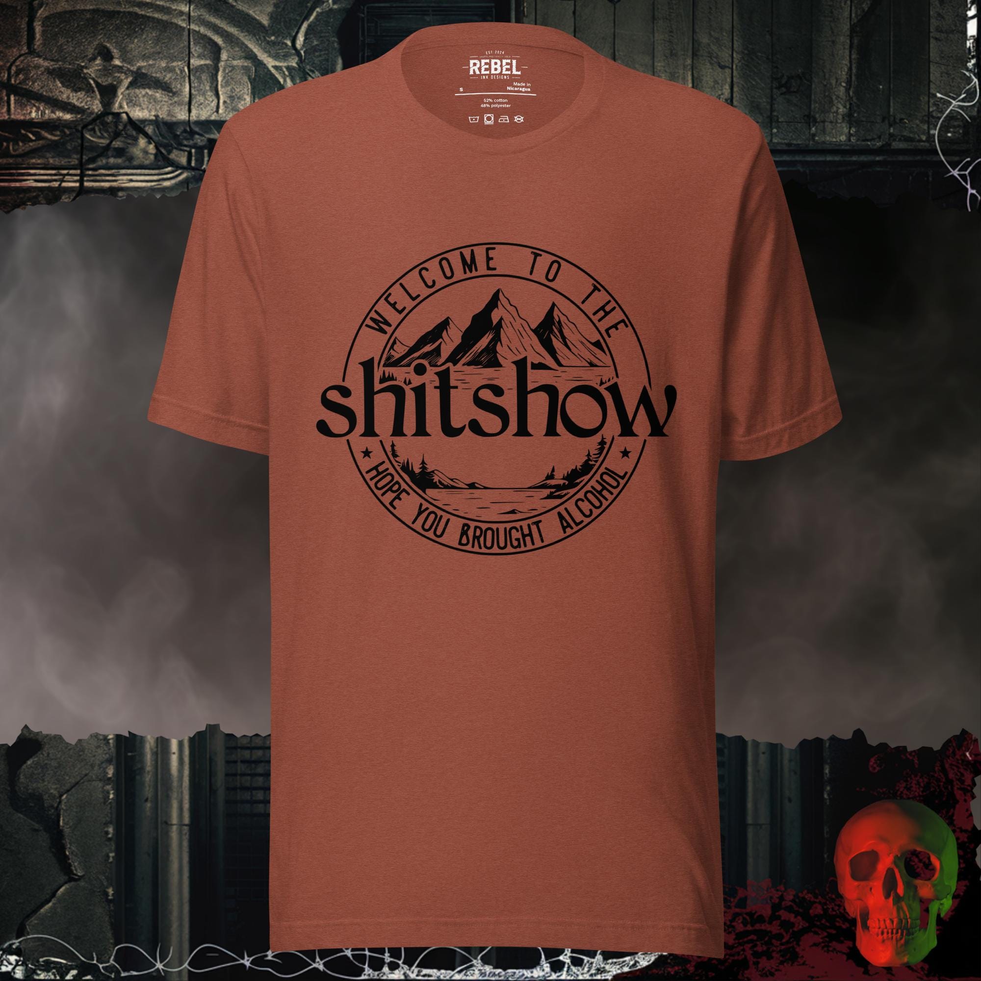 T-Shirt Heather Clay / S Welcome to the Shitshow Graphic Tee | Rebel Ink Designs
