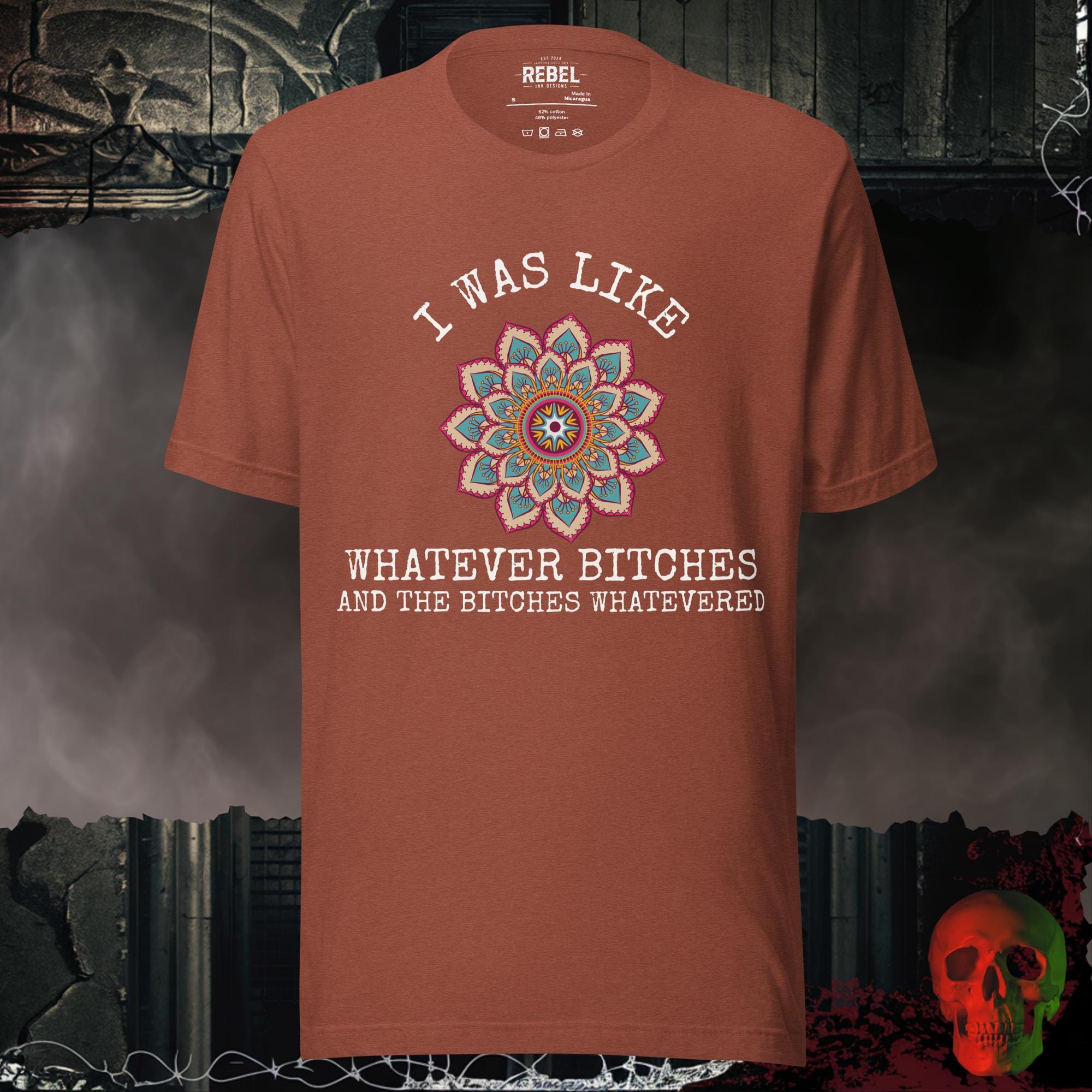 T-Shirt Heather Clay / S Whatever Bitches Graphic Tee | Rebel Ink Designs