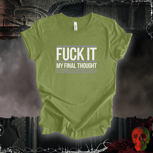T-Shirt Heather Green / S Life Decisions T-Shirt
