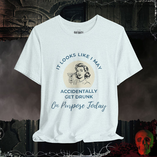 T-Shirt Heather Ice Blue / S Accidentally Drunk Today Tee
