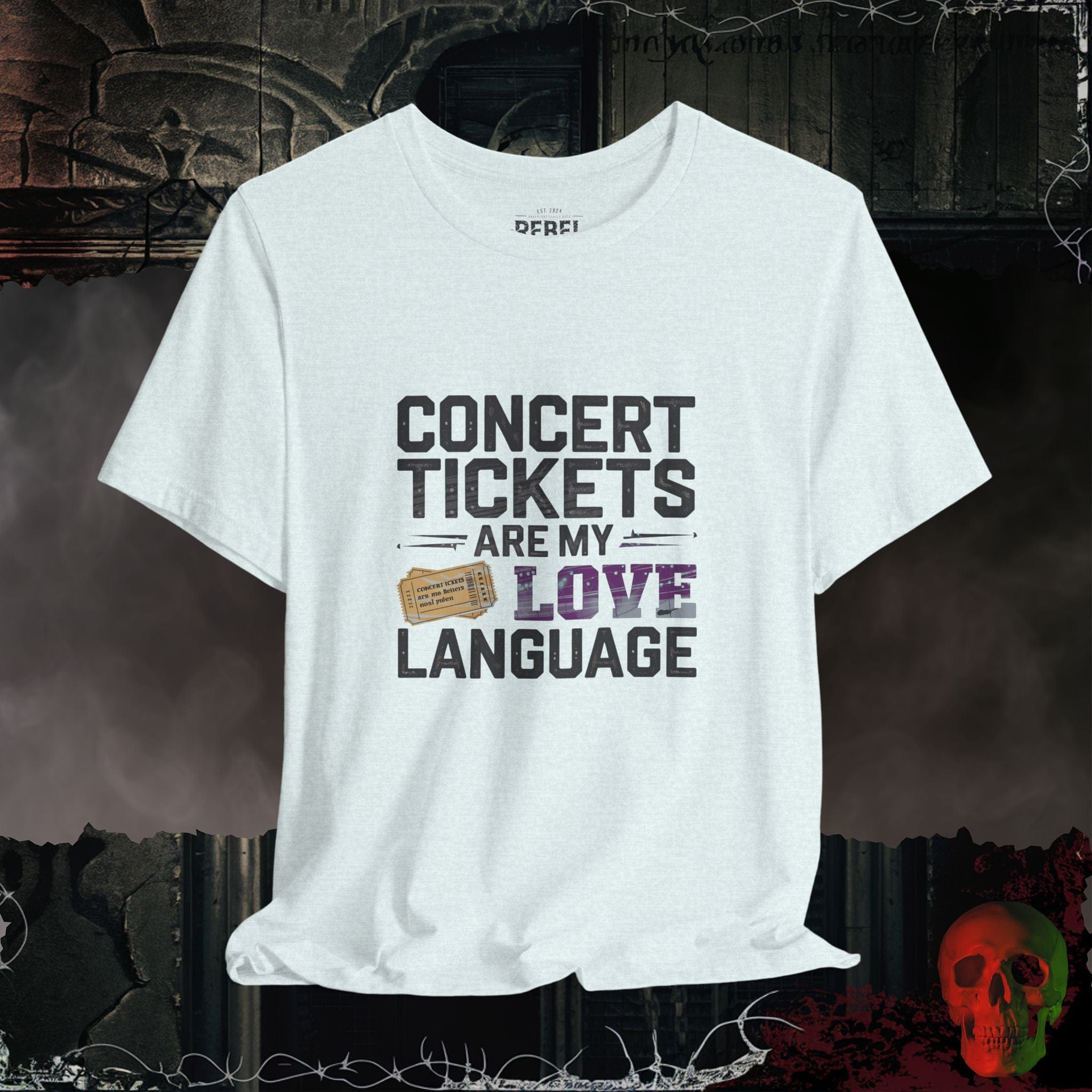 T-Shirt Heather Ice Blue / S Concert Tickets
