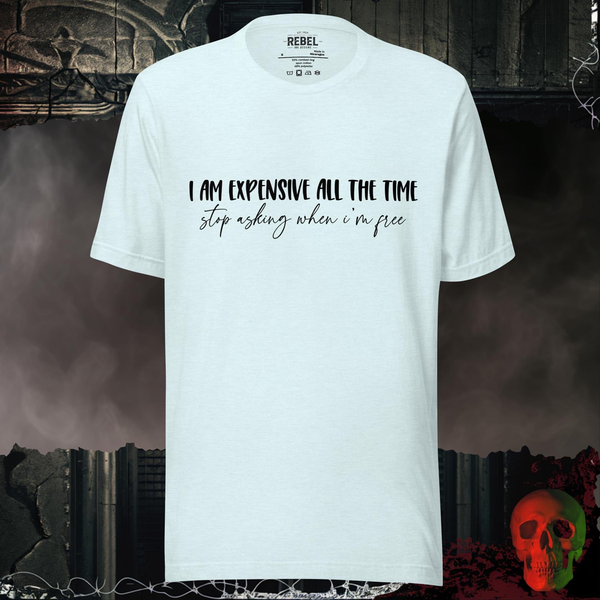 T-Shirt Heather Ice Blue / S Expensive All The Time Tee