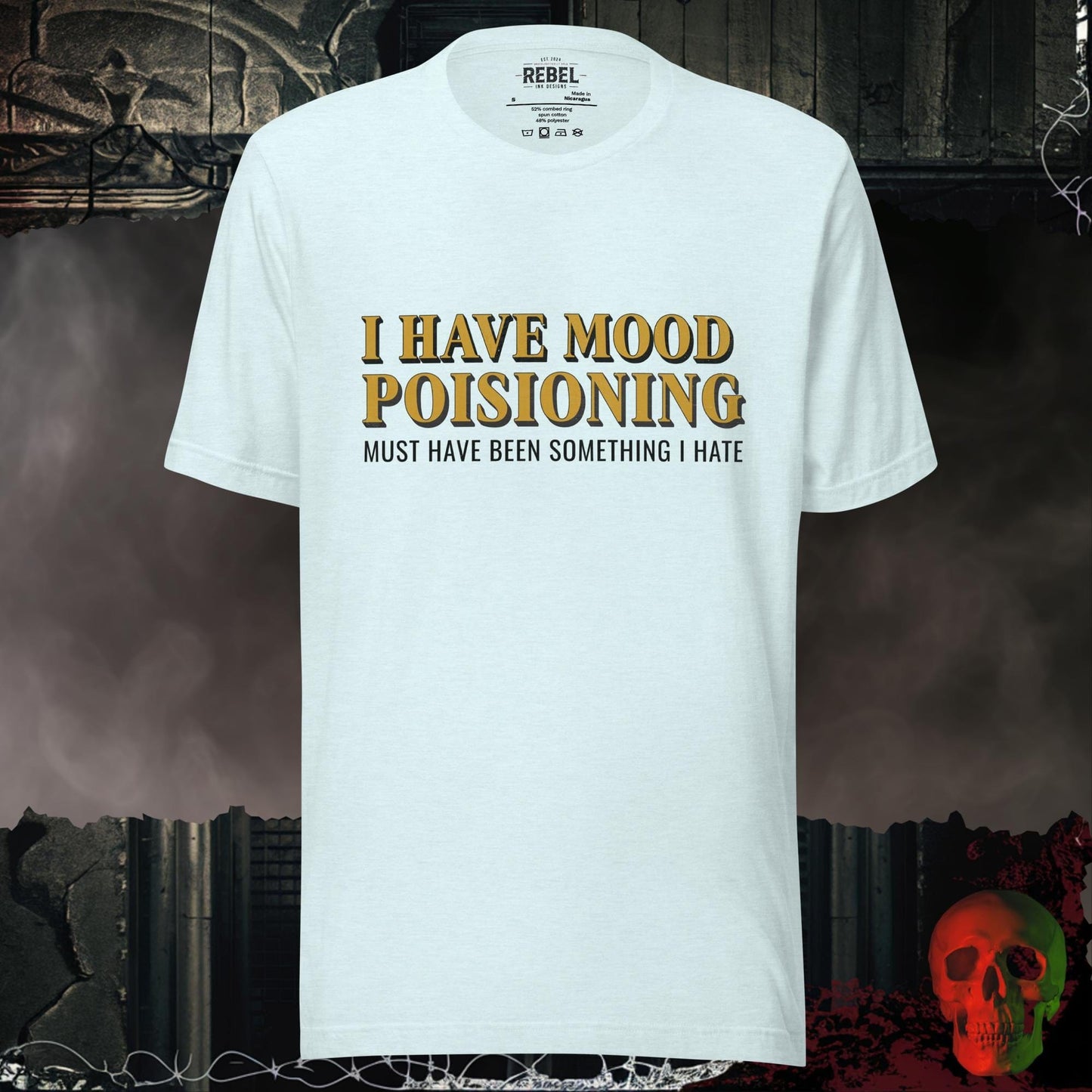 T-Shirt Heather Ice Blue / S Mood Poisoning Tee