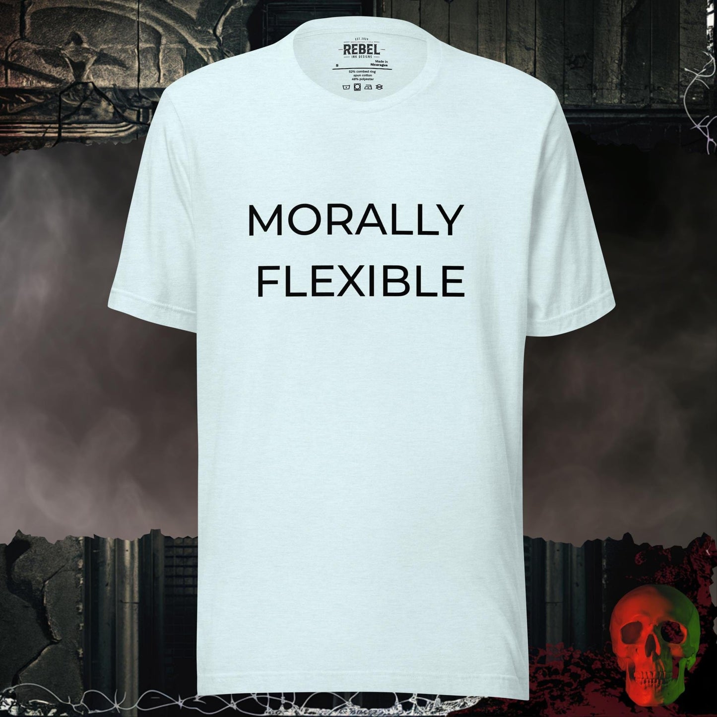 T-Shirt Heather Ice Blue / S Morally Flexible T-Shirt