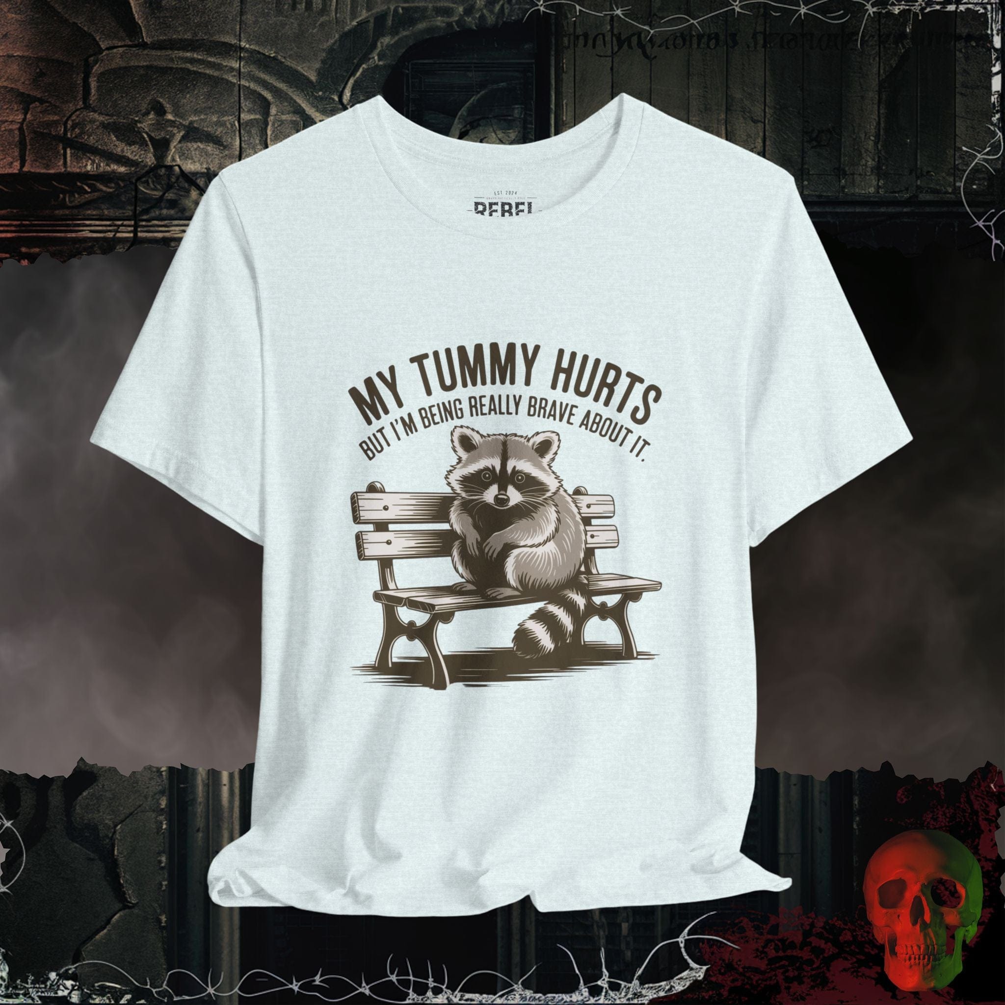 T-Shirt Heather Ice Blue / S My Tummy Hurts T-Shirt