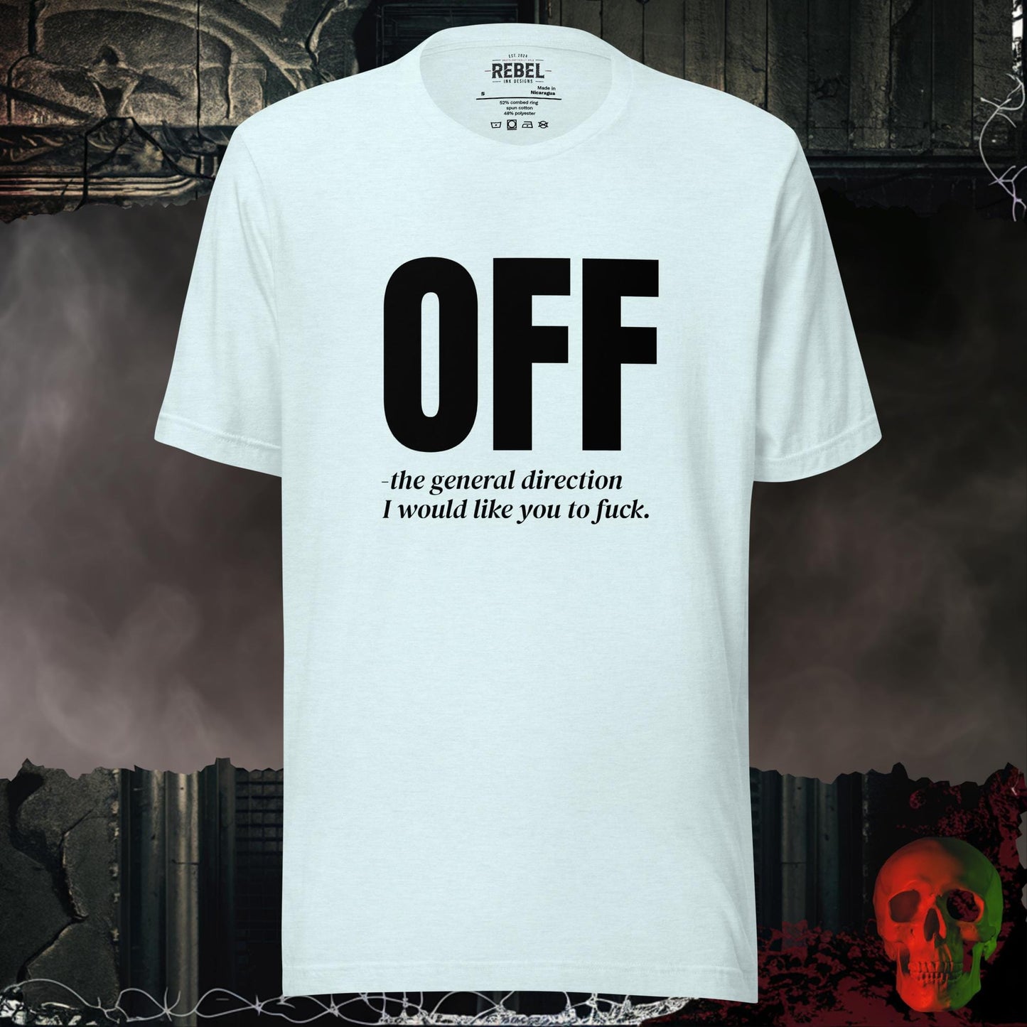 T-Shirt Heather Ice Blue / S Off - The General Direction T-Shirt