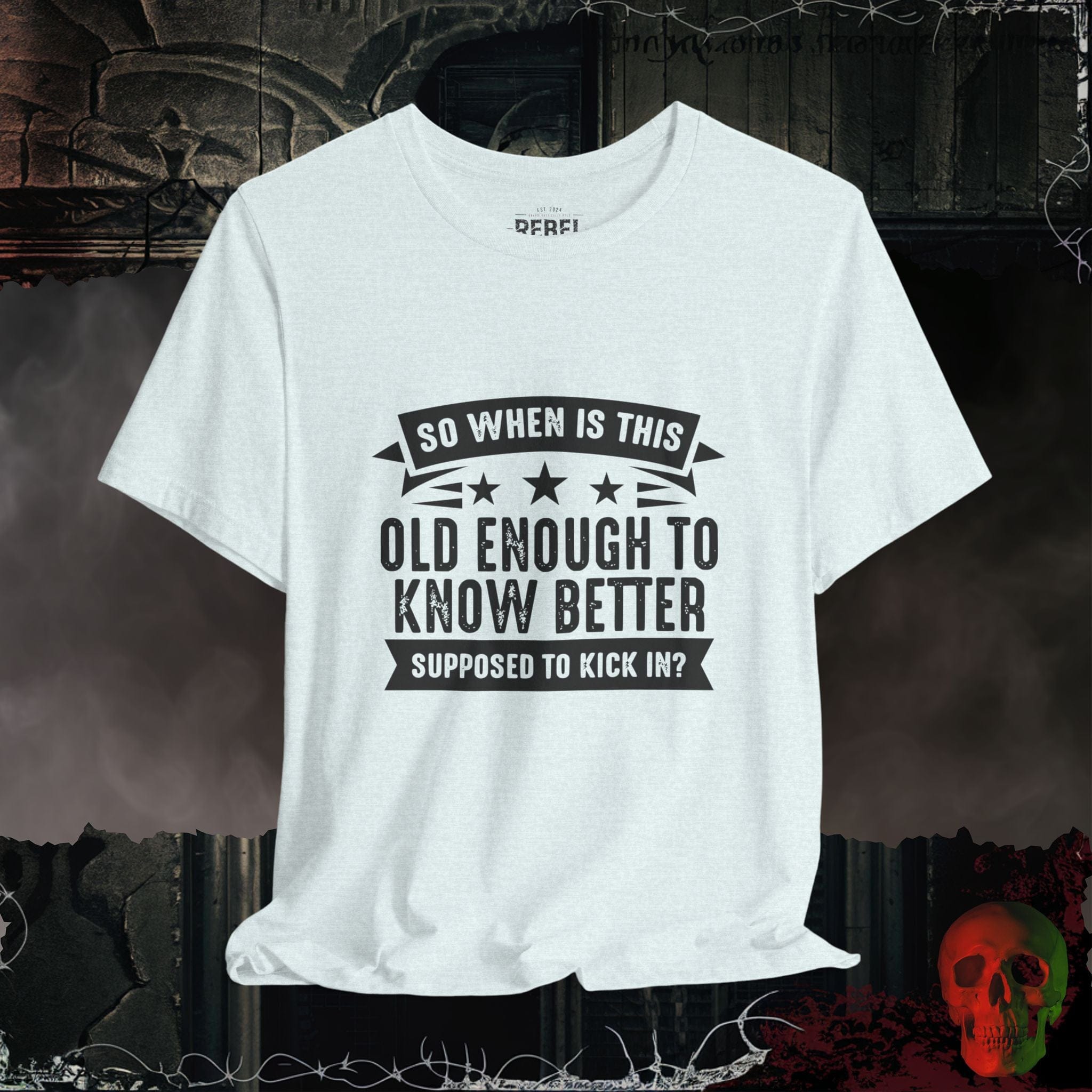 T-Shirt Heather Ice Blue / S Old Enough To Know Better T-Shirt