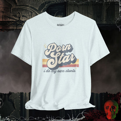 T-Shirt Heather Ice Blue / S Porn Star Stunts T-Shirt