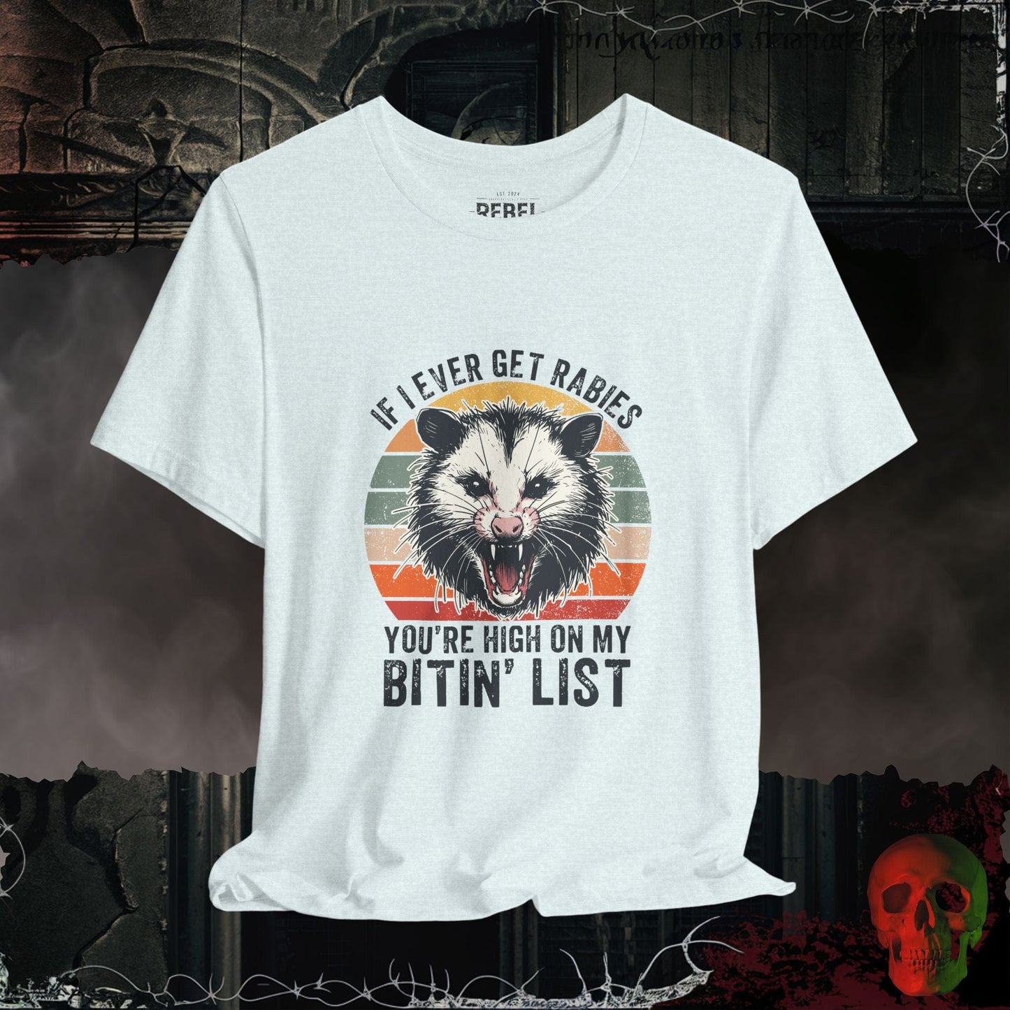T-Shirt Heather Ice Blue / S Rabid Revenge – Bitin’ List Tee