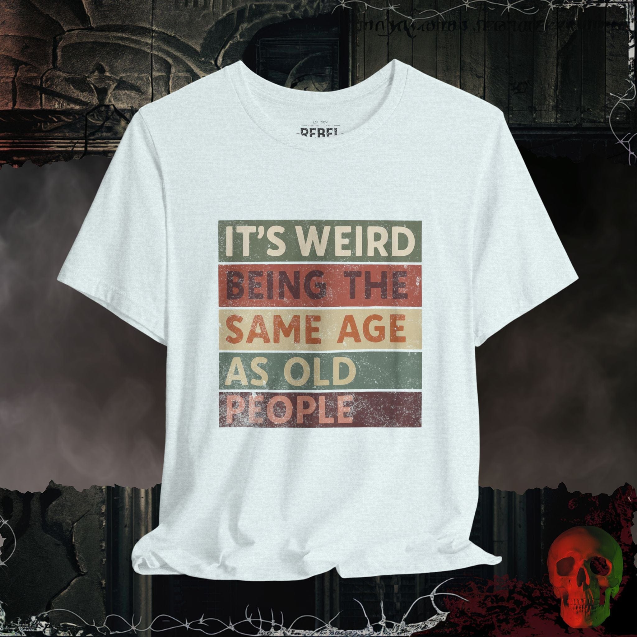 T-Shirt Heather Ice Blue / S Same Age as Old People T-Shirt