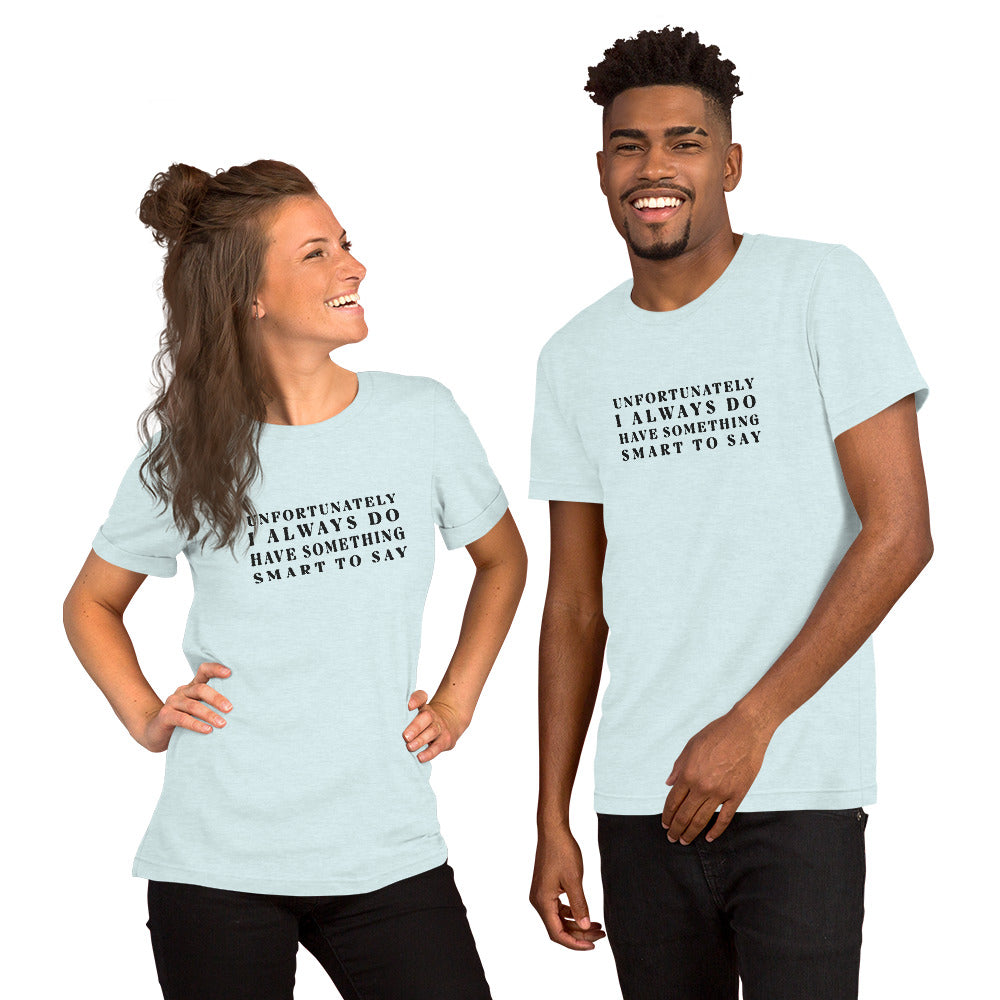 T-Shirt Heather Ice Blue / S Smartass by Nature Tee