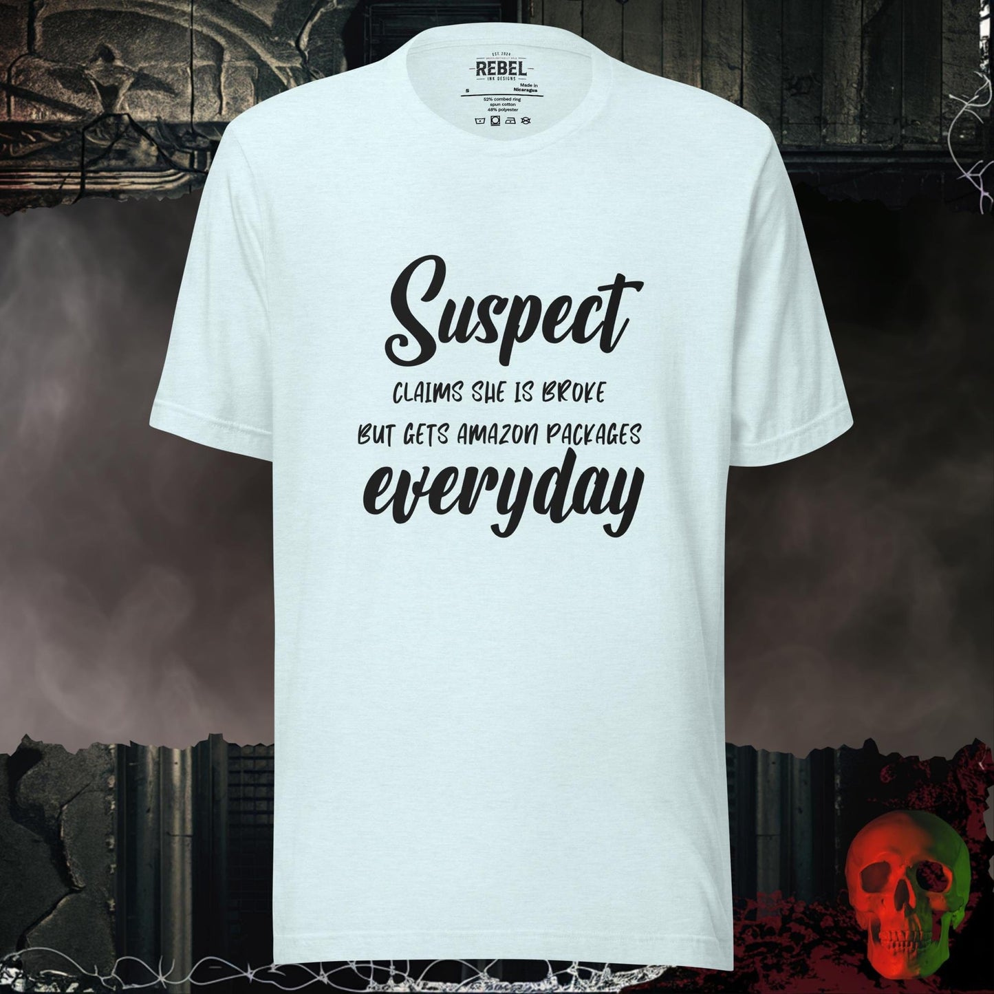 T-Shirt Heather Ice Blue / S Suspect: Amazon Every Day Tee