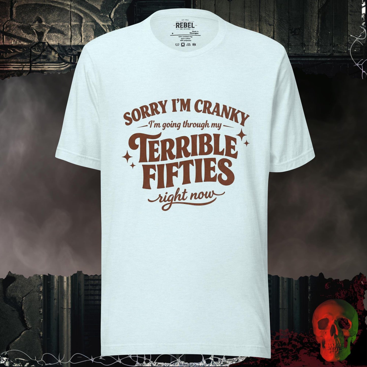 T-Shirt Heather Ice Blue / S Terrible Fifties Tee