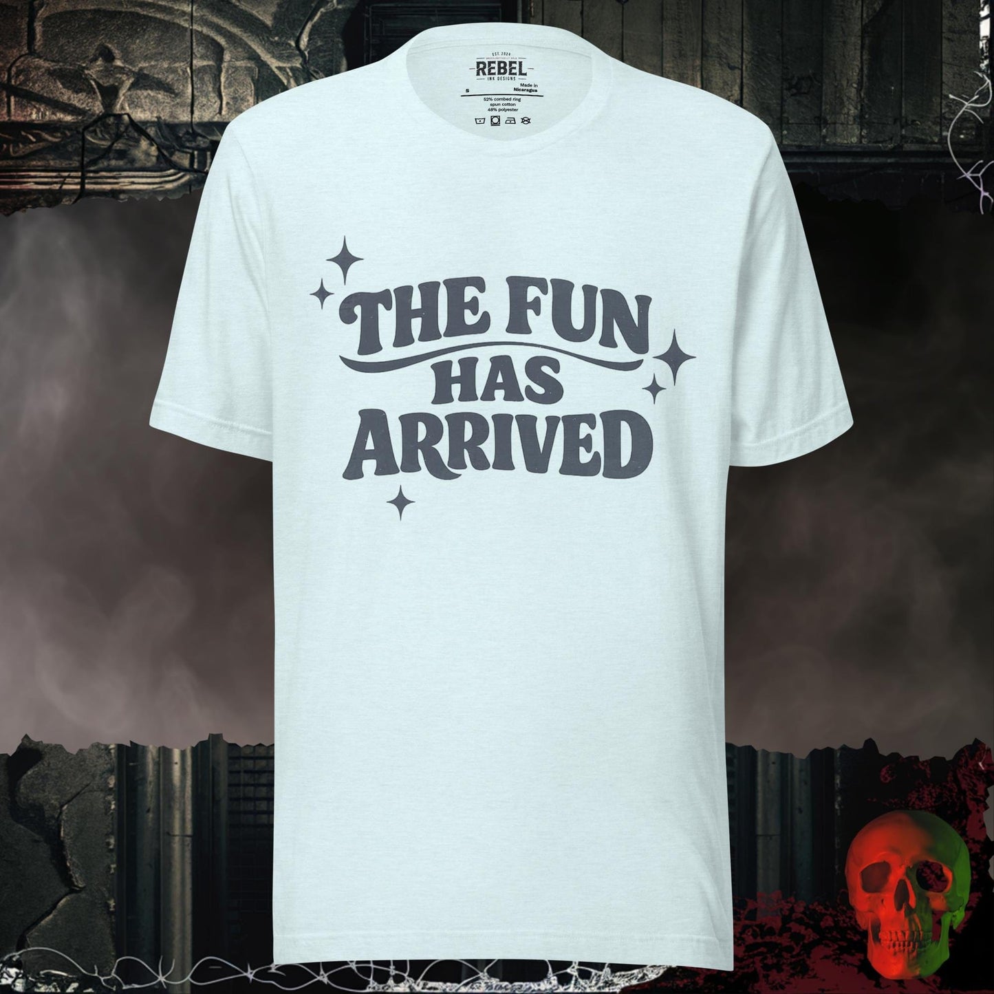 T-Shirt Heather Ice Blue / S The Fun Has Arrived Tee