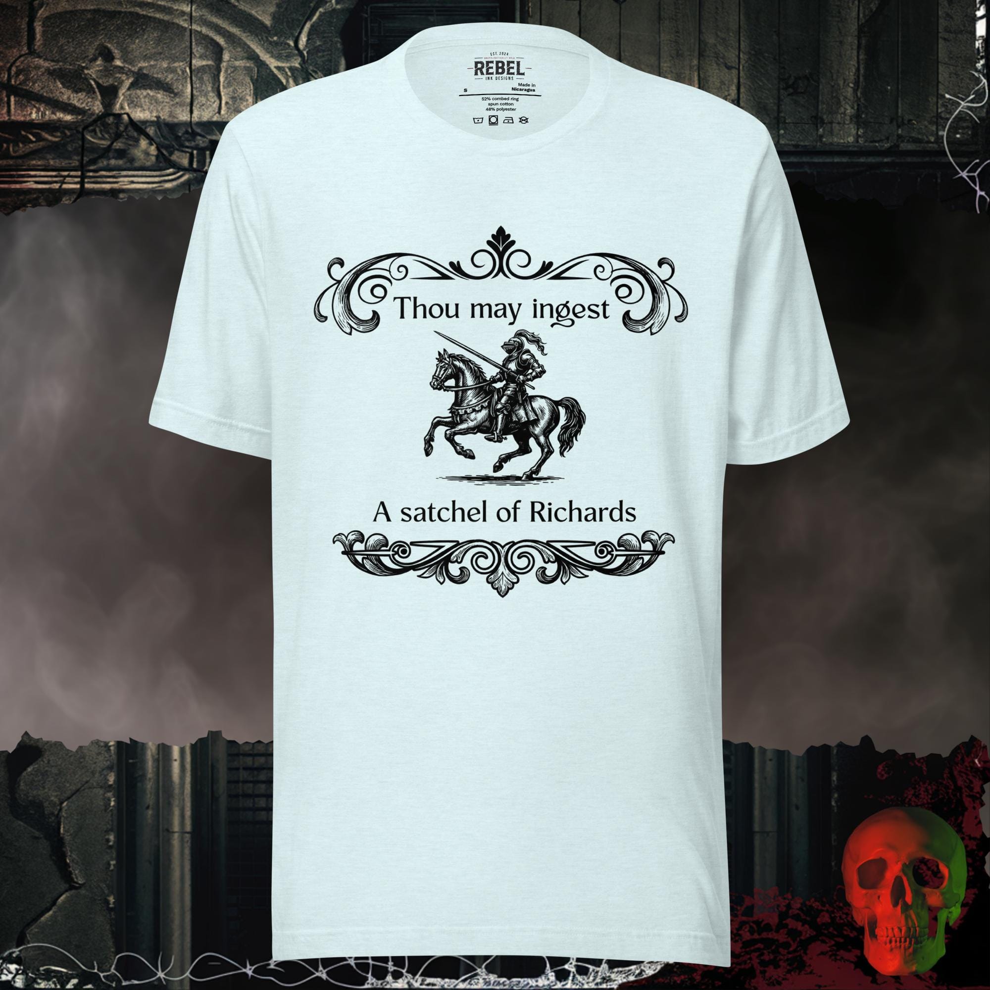 T-Shirt Heather Ice Blue / S Thou May Ingest a Satchel of Richards