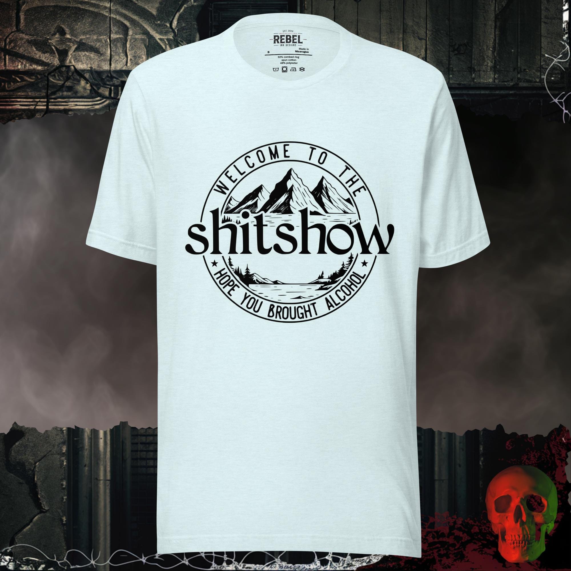 T-Shirt Heather Ice Blue / S Welcome to the Shitshow Graphic Tee | Rebel Ink Designs