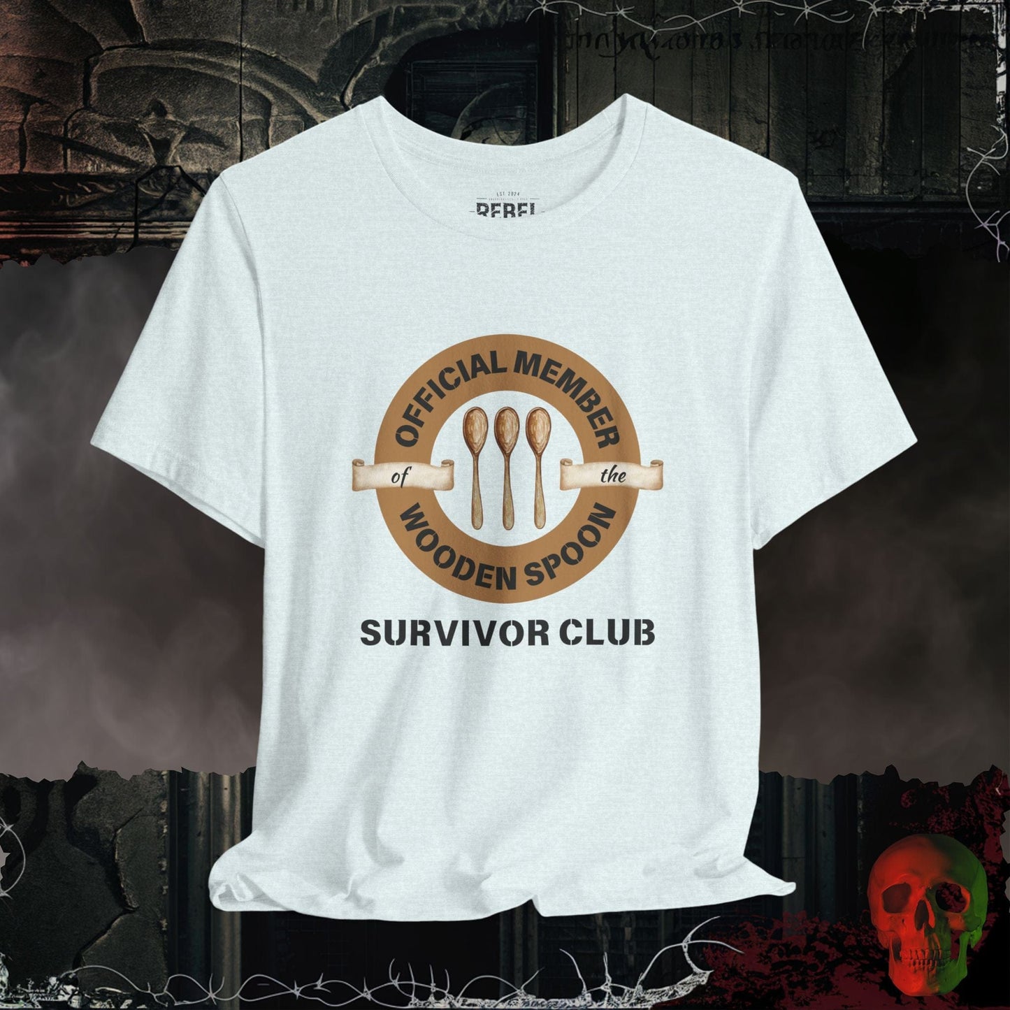 T-Shirt Heather Ice Blue / S Wooden Spoon Survivor Club Tee
