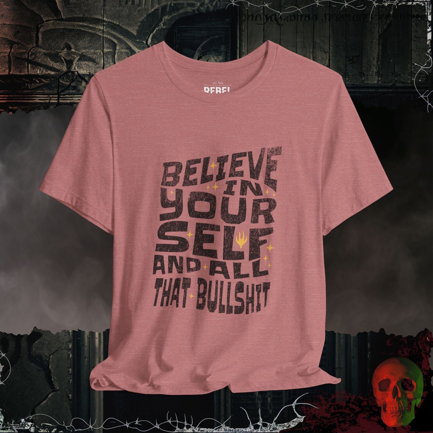 T-Shirt Heather Mauve / S Believe In Yourself Tee