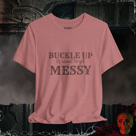 T-Shirt Heather Mauve / S Buckle Up T-Shirt
