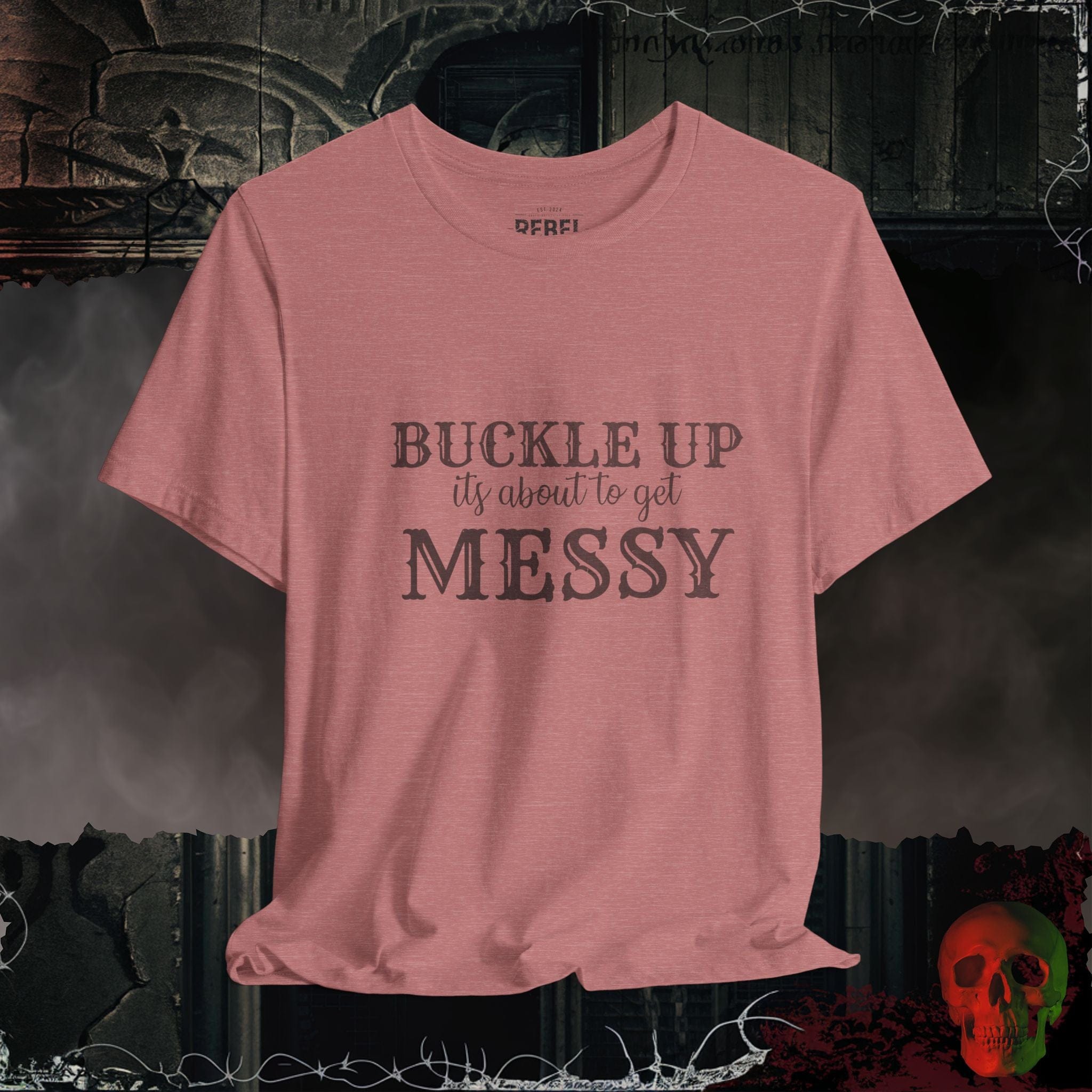 T-Shirt Heather Mauve / S Buckle Up T-Shirt