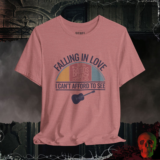T-Shirt Heather Mauve / S Falling in Love T-Shirt