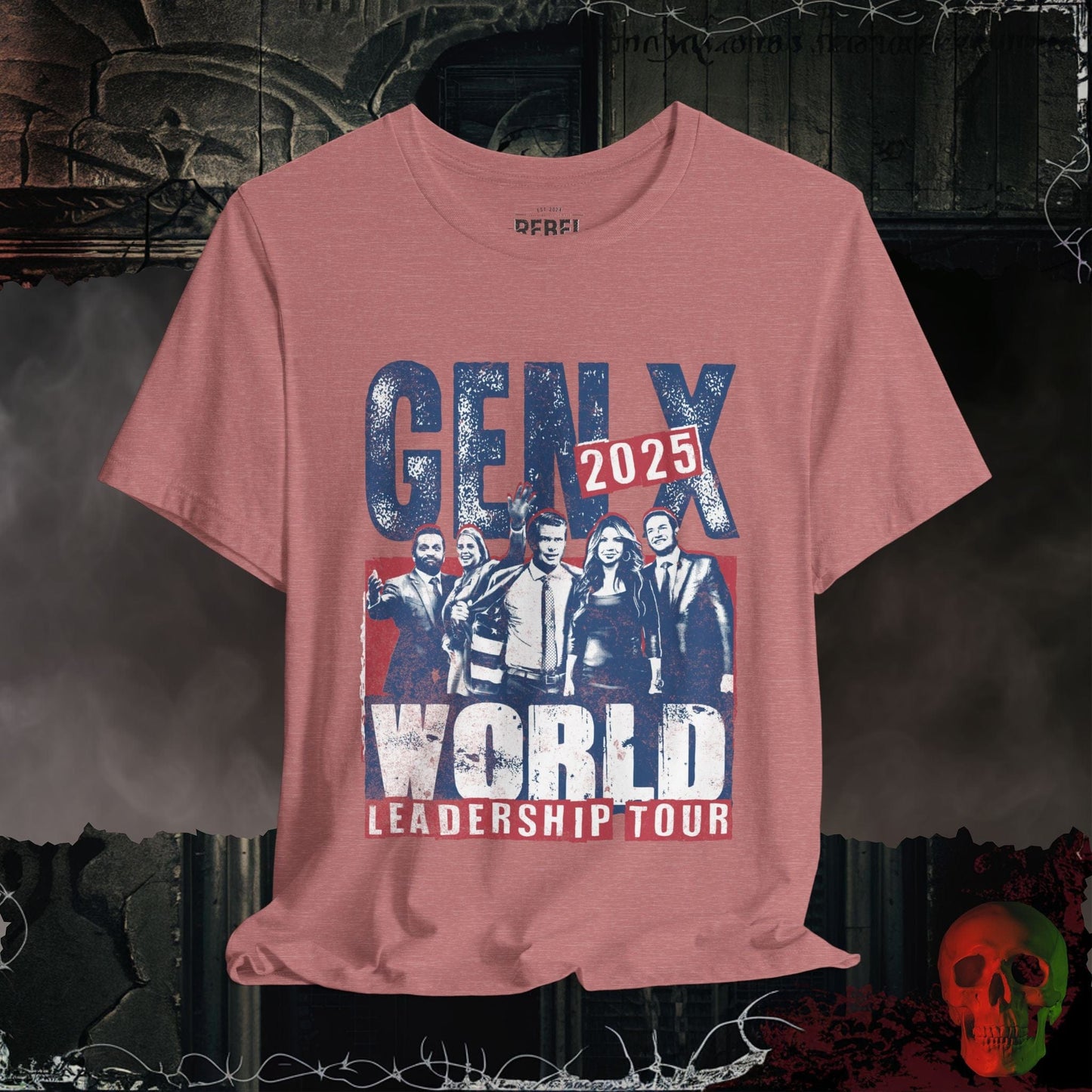T-Shirt Heather Mauve / S Gen X World Leadership Tour 2025 Tee