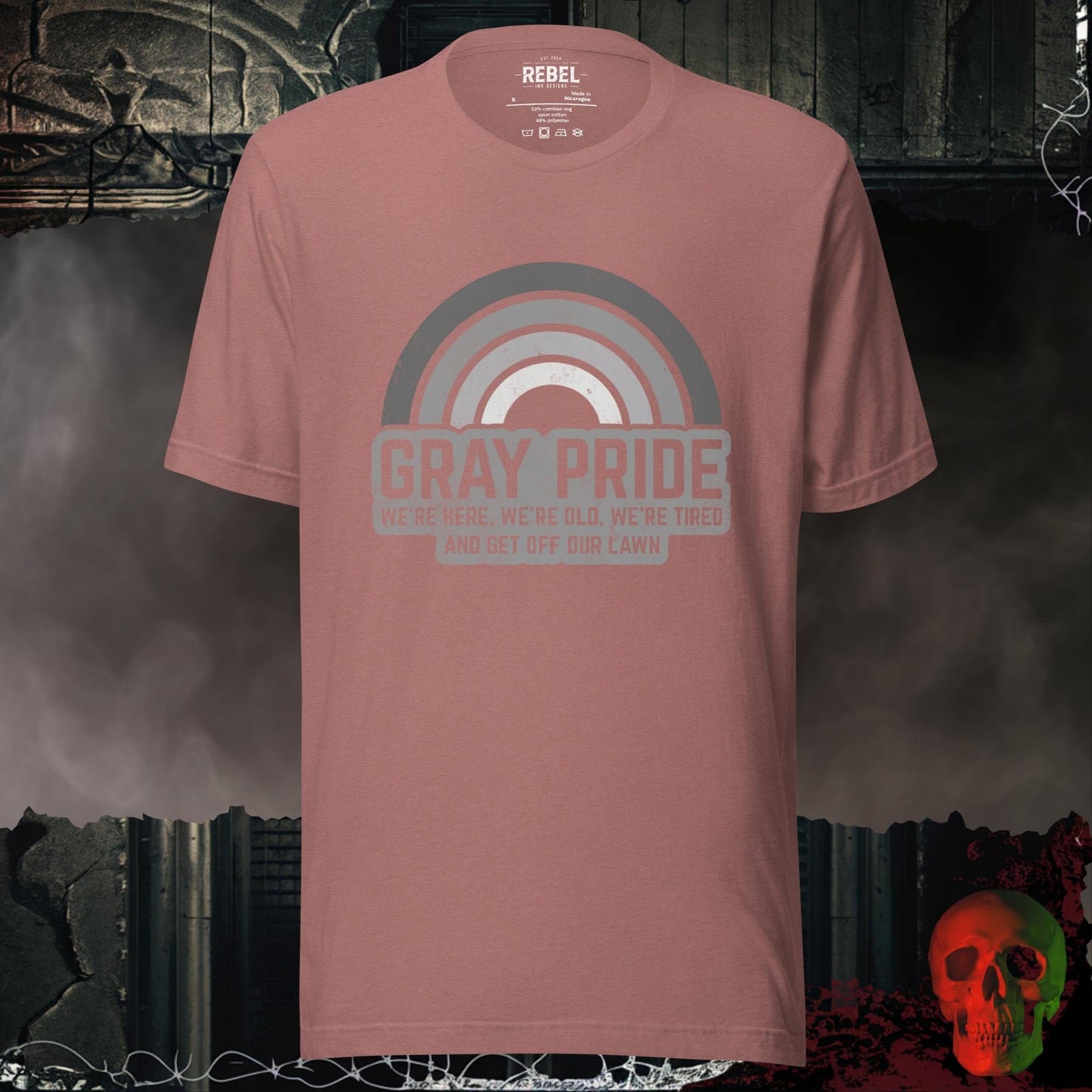 T-Shirt Heather Mauve / S Gray Pride Tee