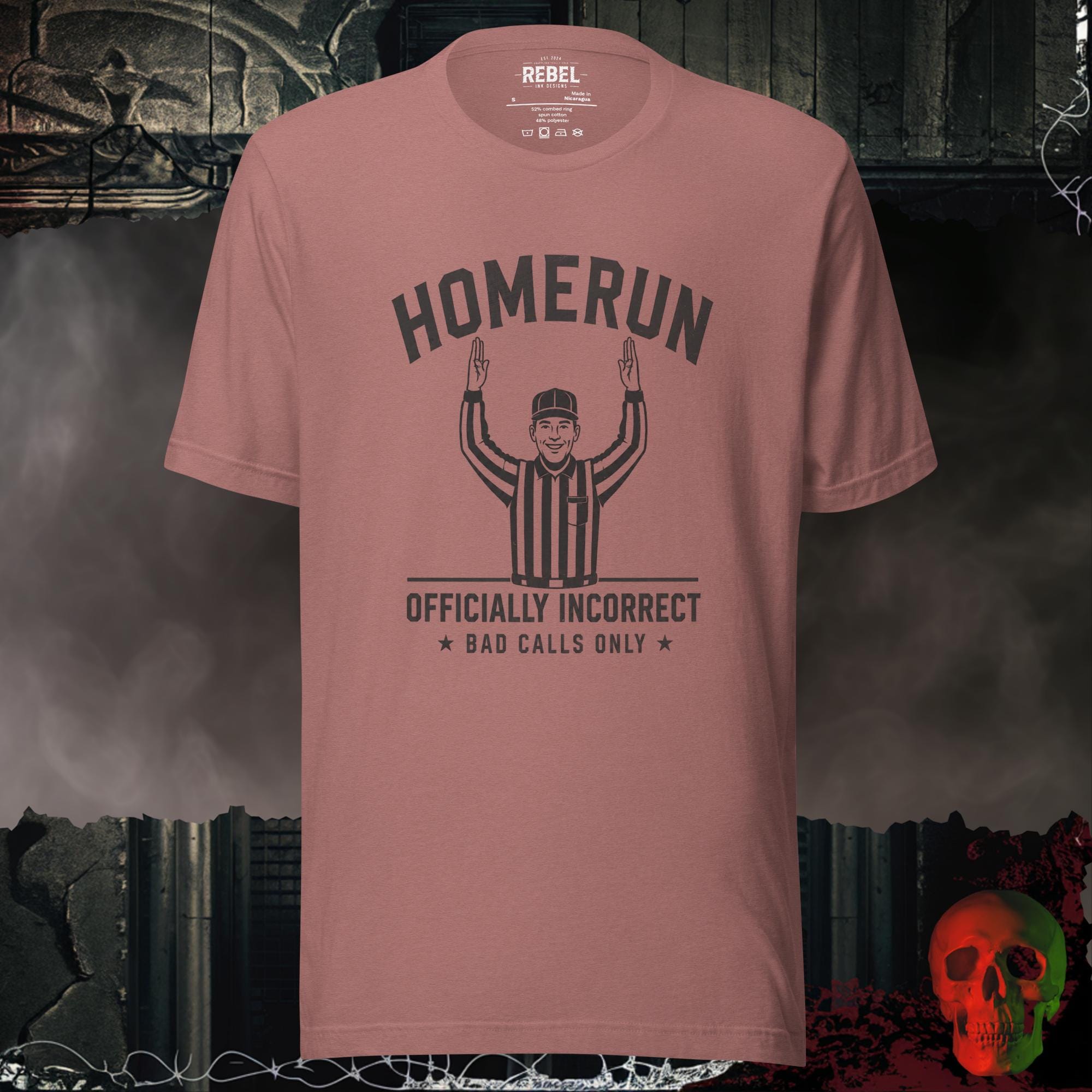 T-Shirt Heather Mauve / S Home Run Attitude Graphic Tee | Rebel Ink Designs