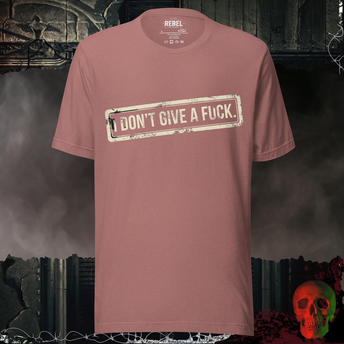 T-Shirt Heather Mauve / S I Don't Give a F*ck Tee