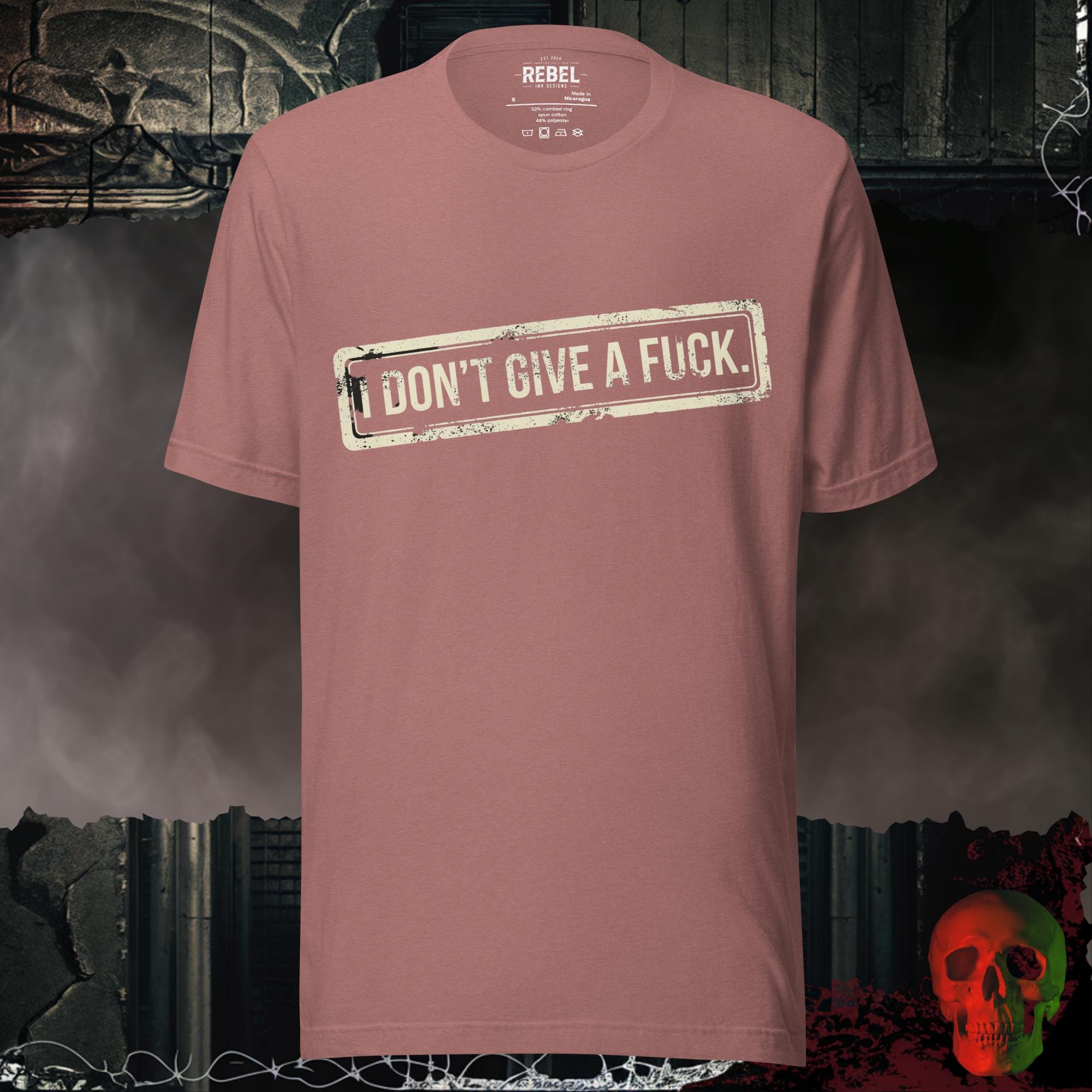 T-Shirt Heather Mauve / S I Don't Give a F*ck Tee