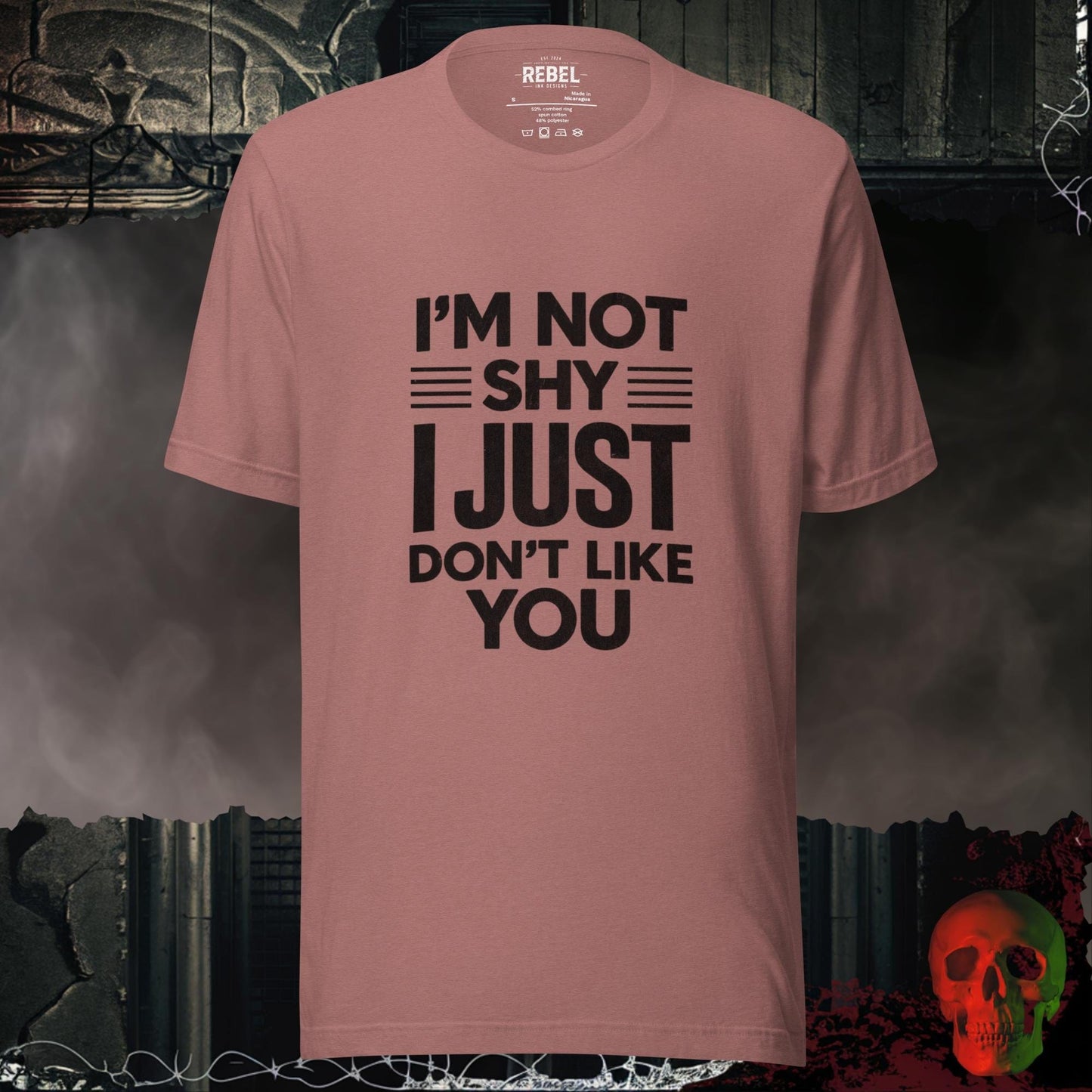 T-Shirt Heather Mauve / S I’m Not Shy I Just Don’t Like You Tee